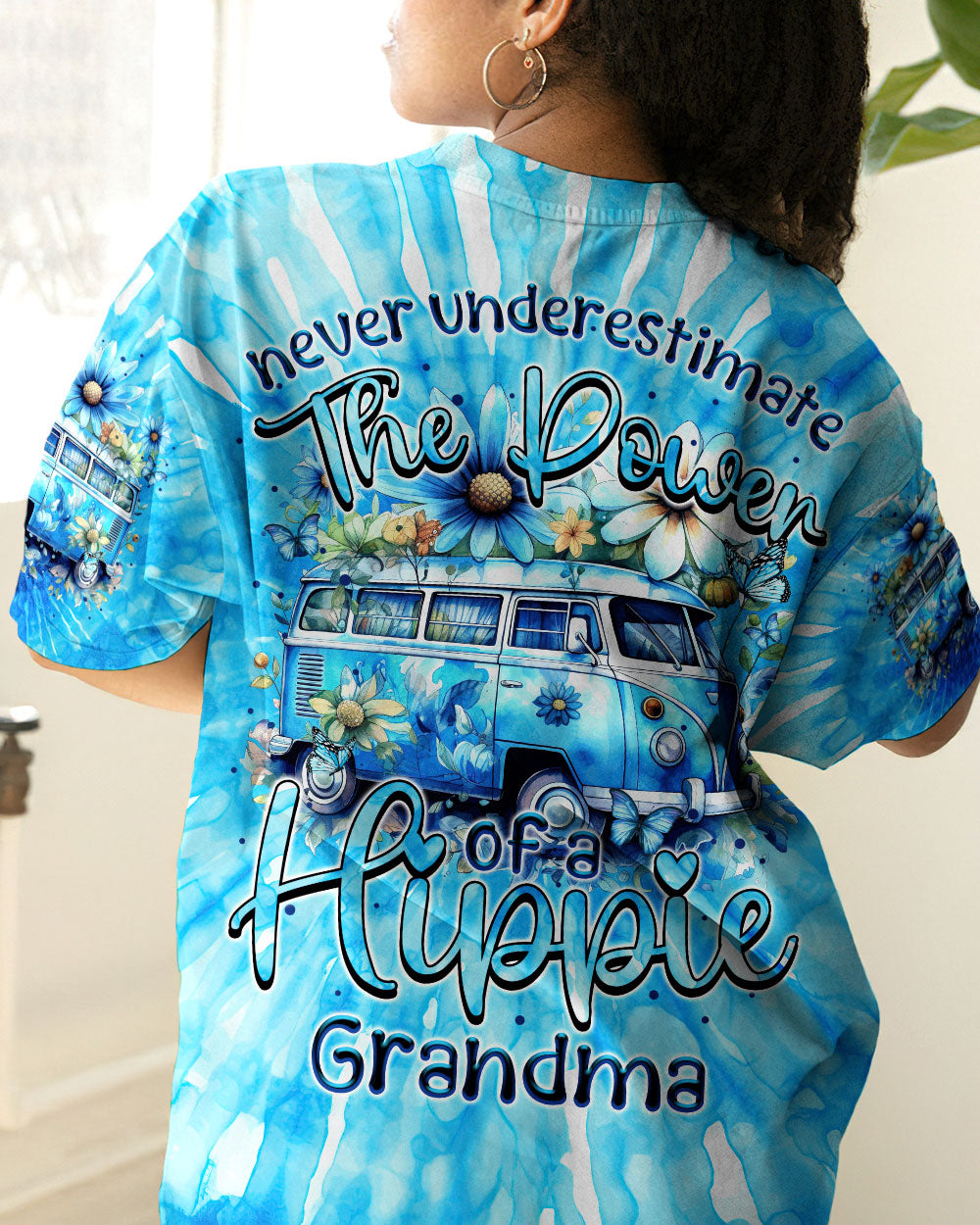 HIPPIE GRANDMA TIE DYE ALL OVER PRINT - TYTM2208231