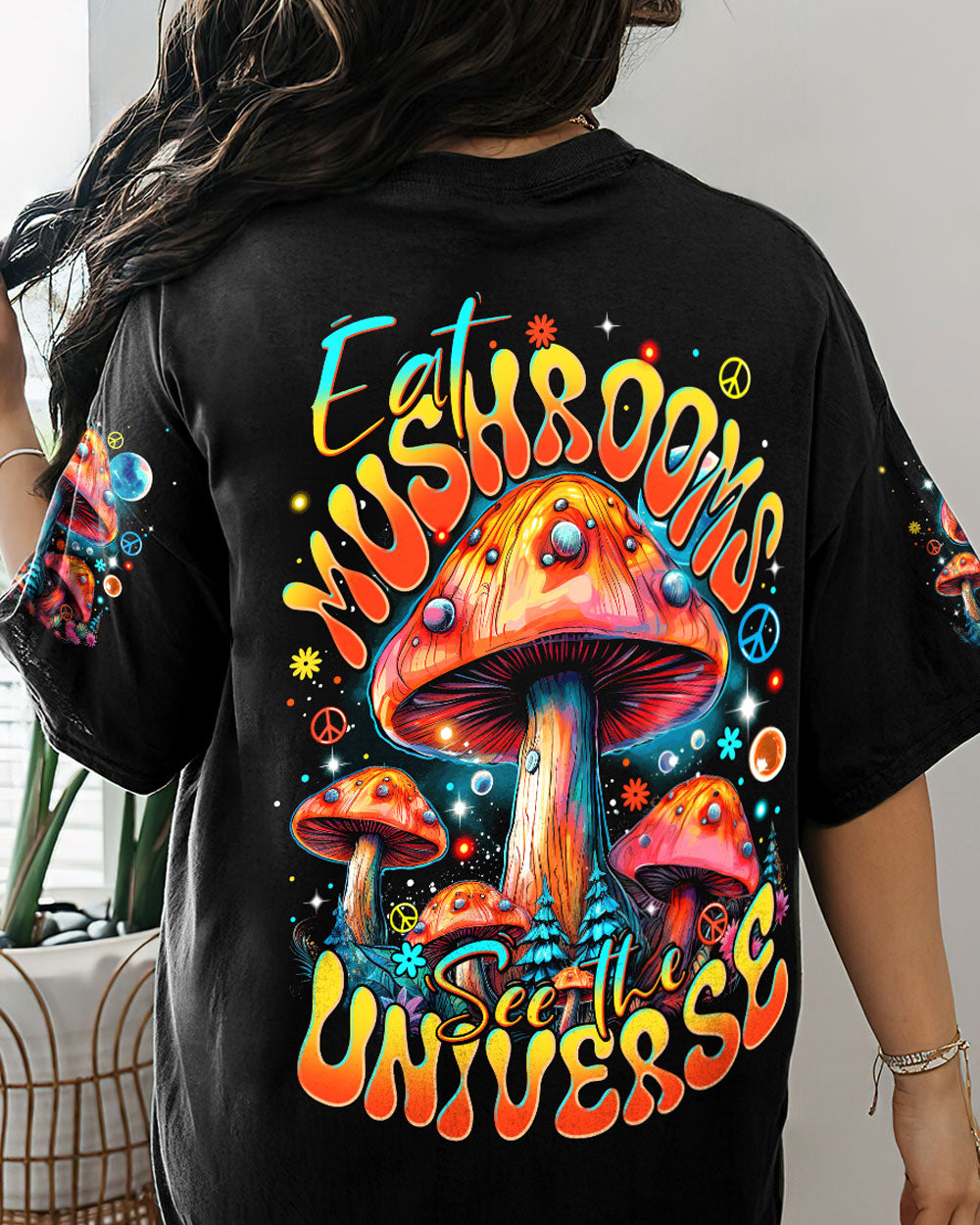 EAT MUSHROOMS SEE THE UNIVERSE ALL OVER PRINT - TYTM0610233