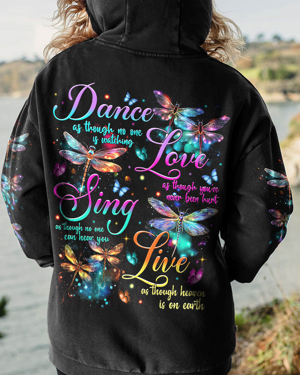 DANCE AS THOUGH NO ONE IS WATCHING DRAGONFLY ALL OVER PRINT - TYTM1108231