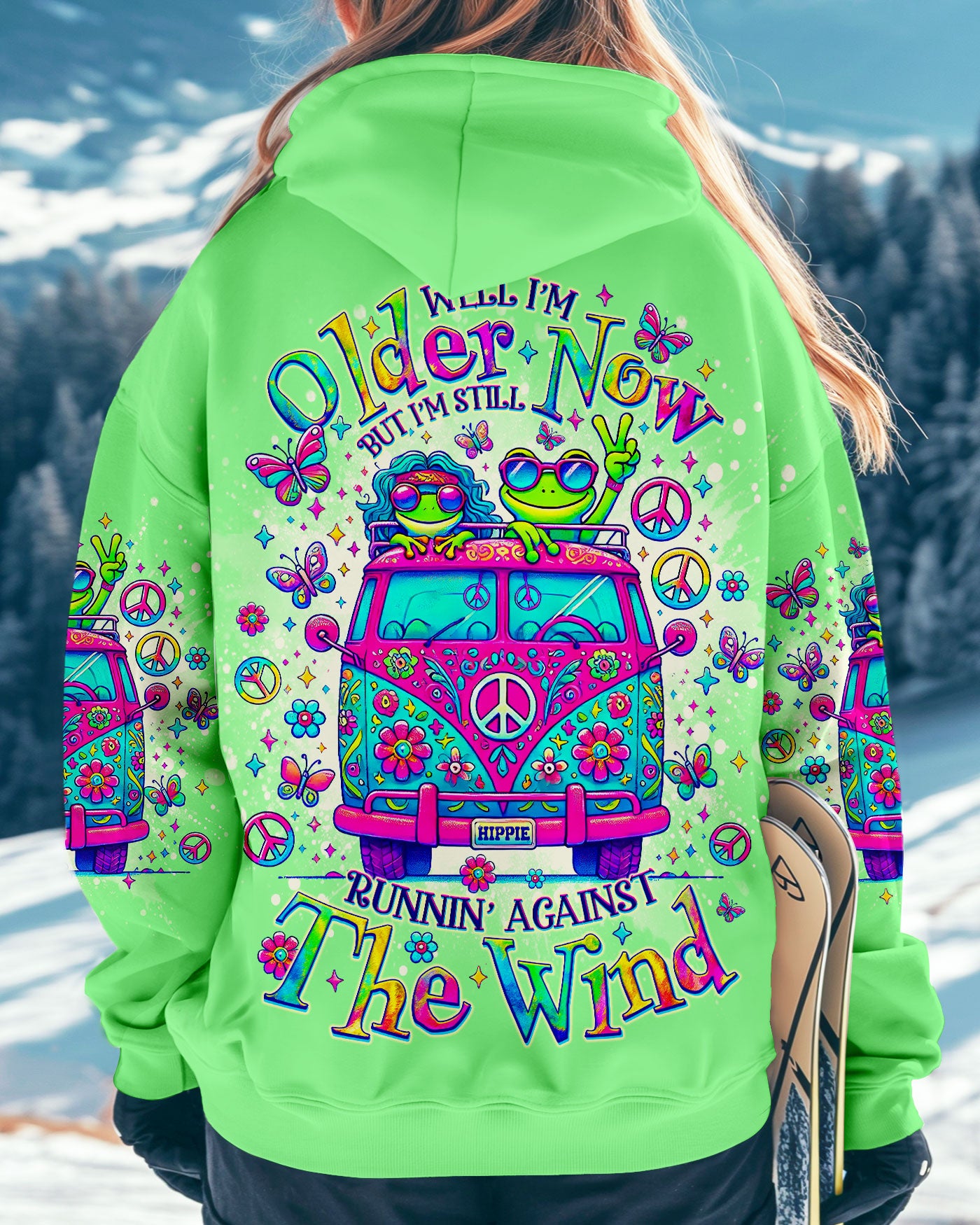 RUNNING AGAINST THE WIND FROG BUS ALL OVER PRINT - TLNO2210242