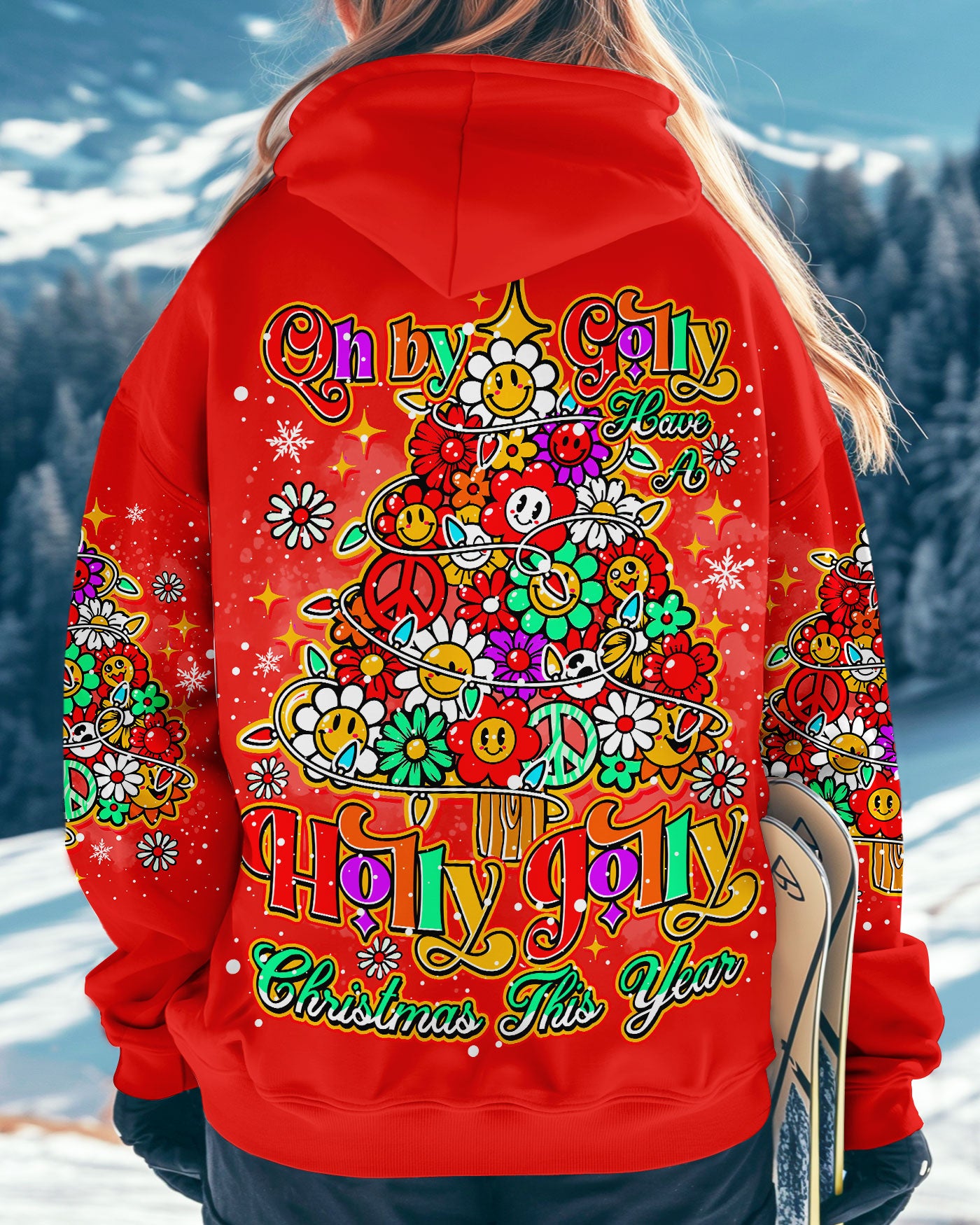 HOLLY JOLLY CHRISTMAS ALL OVER PRINT  - TLNO1410242