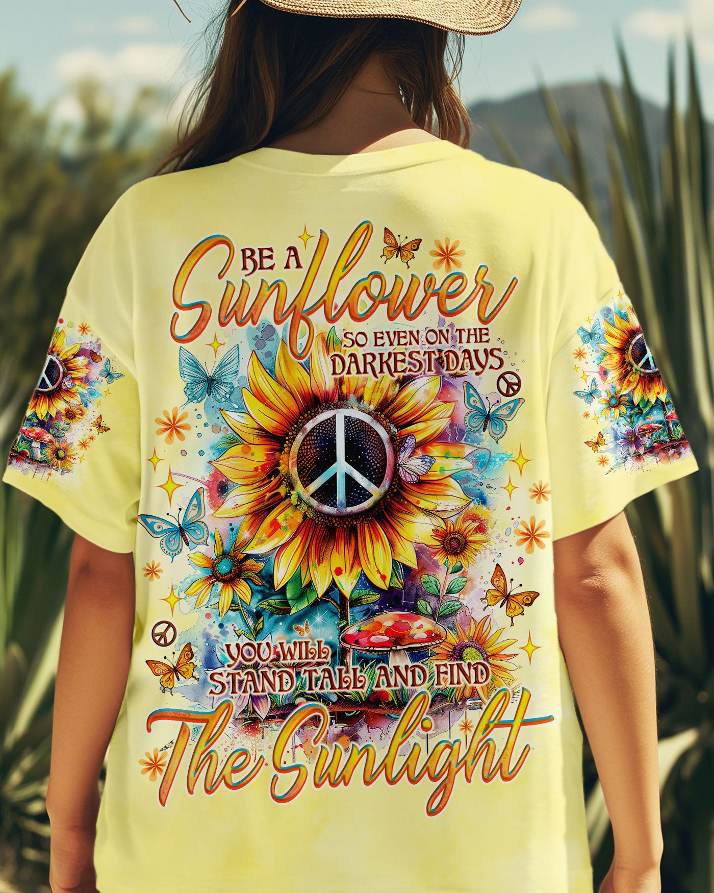 BE A SUNFLOWER ALL OVER PRINT - TLNO1308241