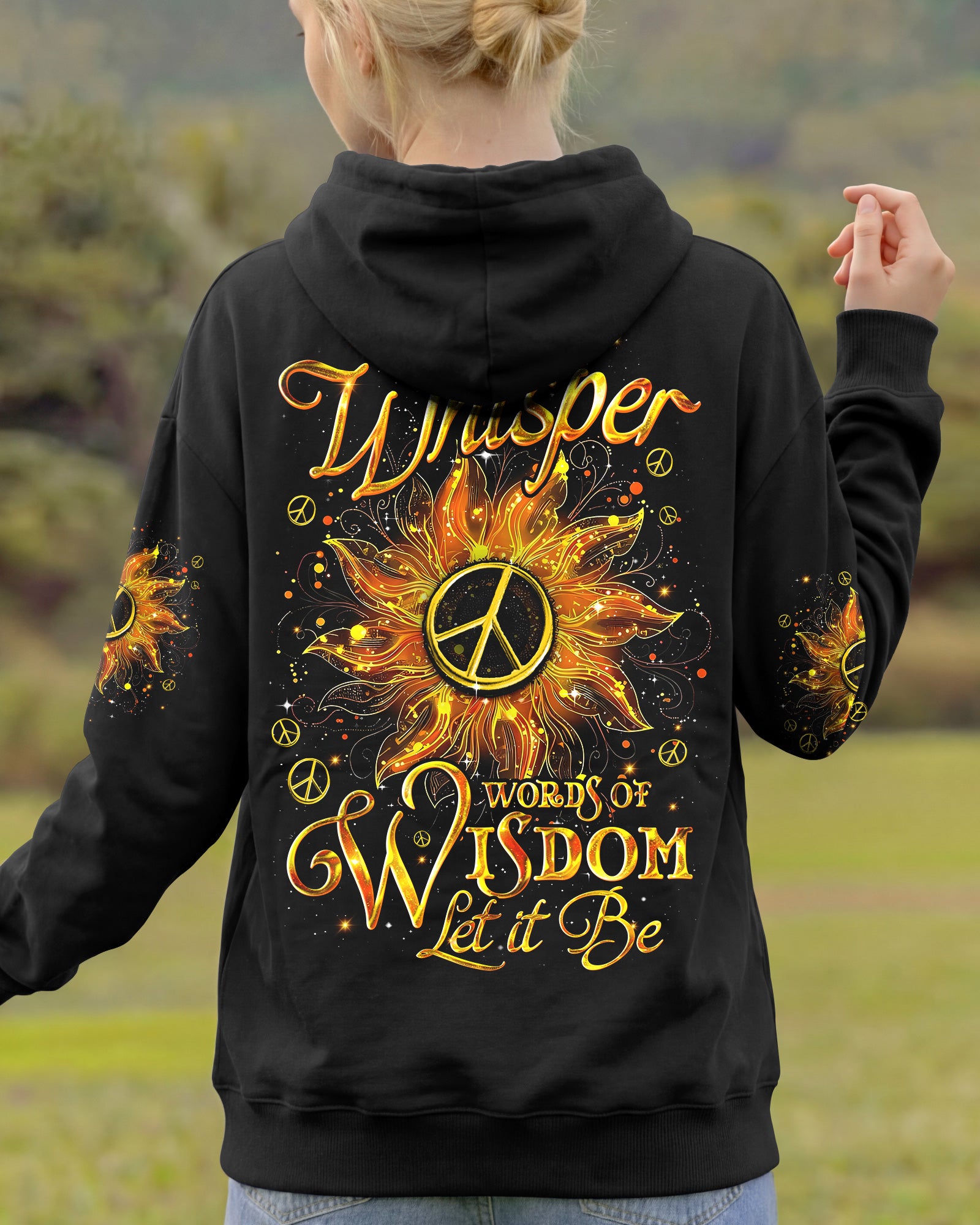 WHISPER WORDS OF WISDOM LET IT BE SUNFLOWER ALL OVER PRINT - TYQY0502262