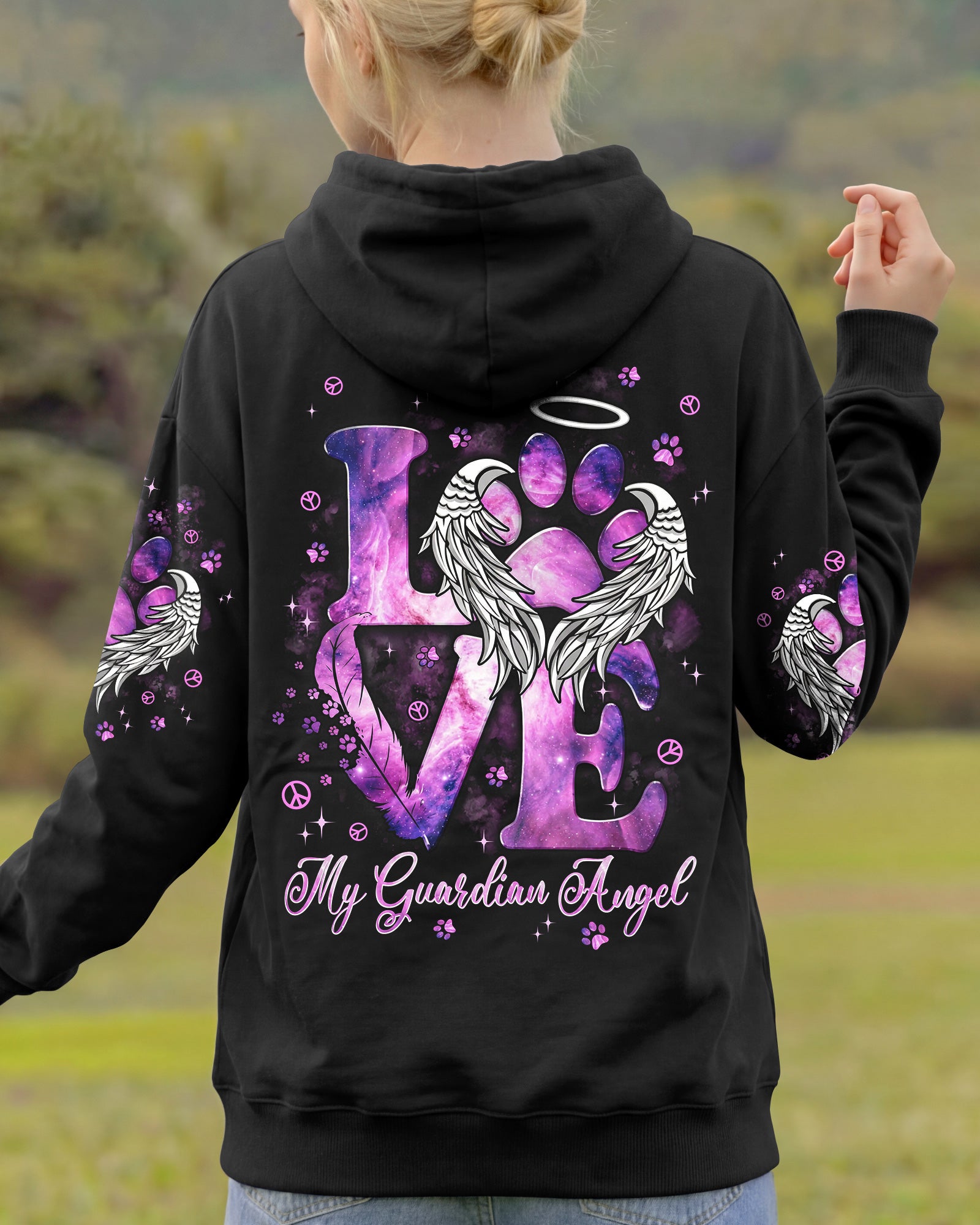 LOVE MY GUARDIAN ANGEL PAW ALL OVER PRINT - TYPQ0502261