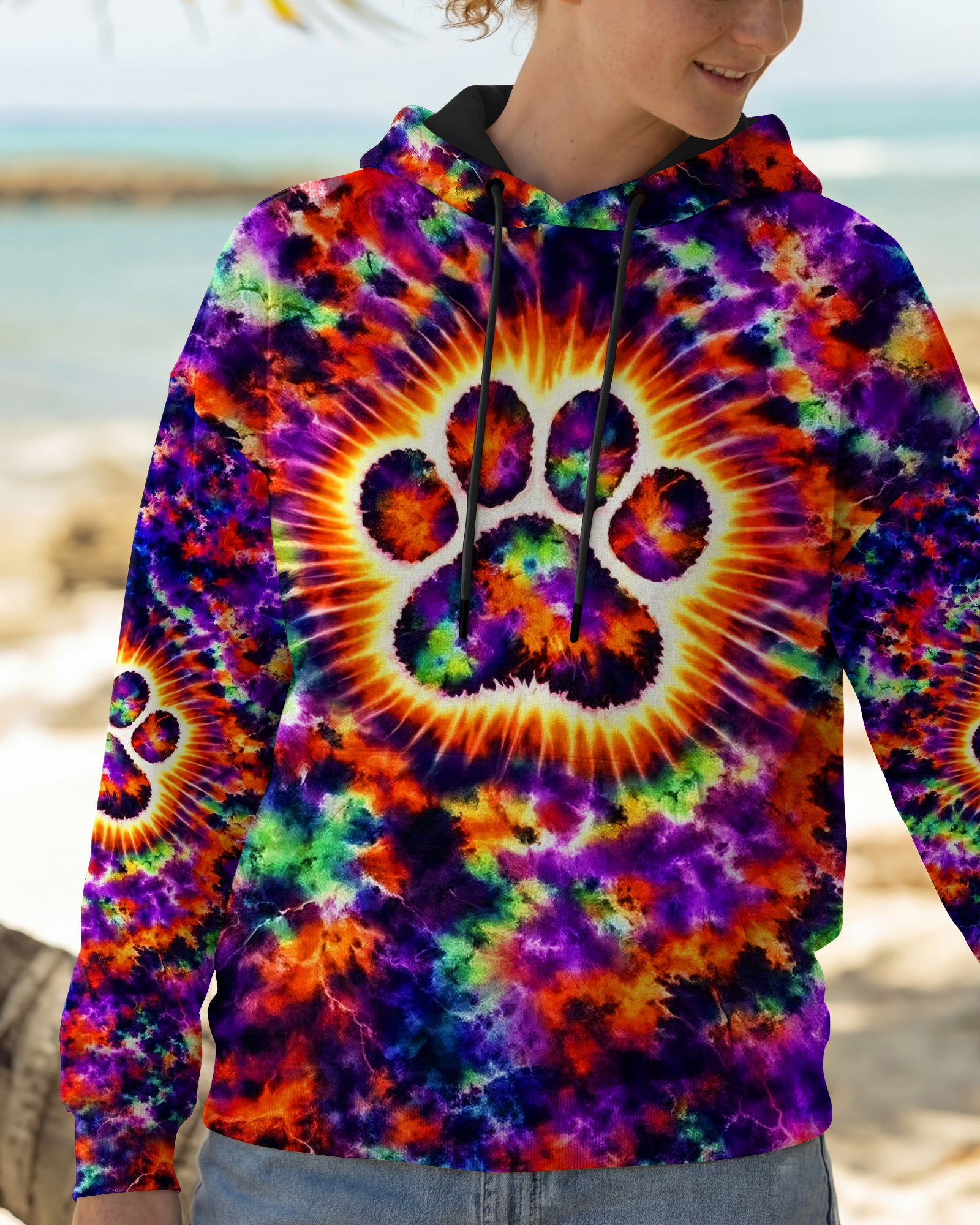 PRISMATIC REBEL PAW ALL OVER PRINT - YHHG2302262