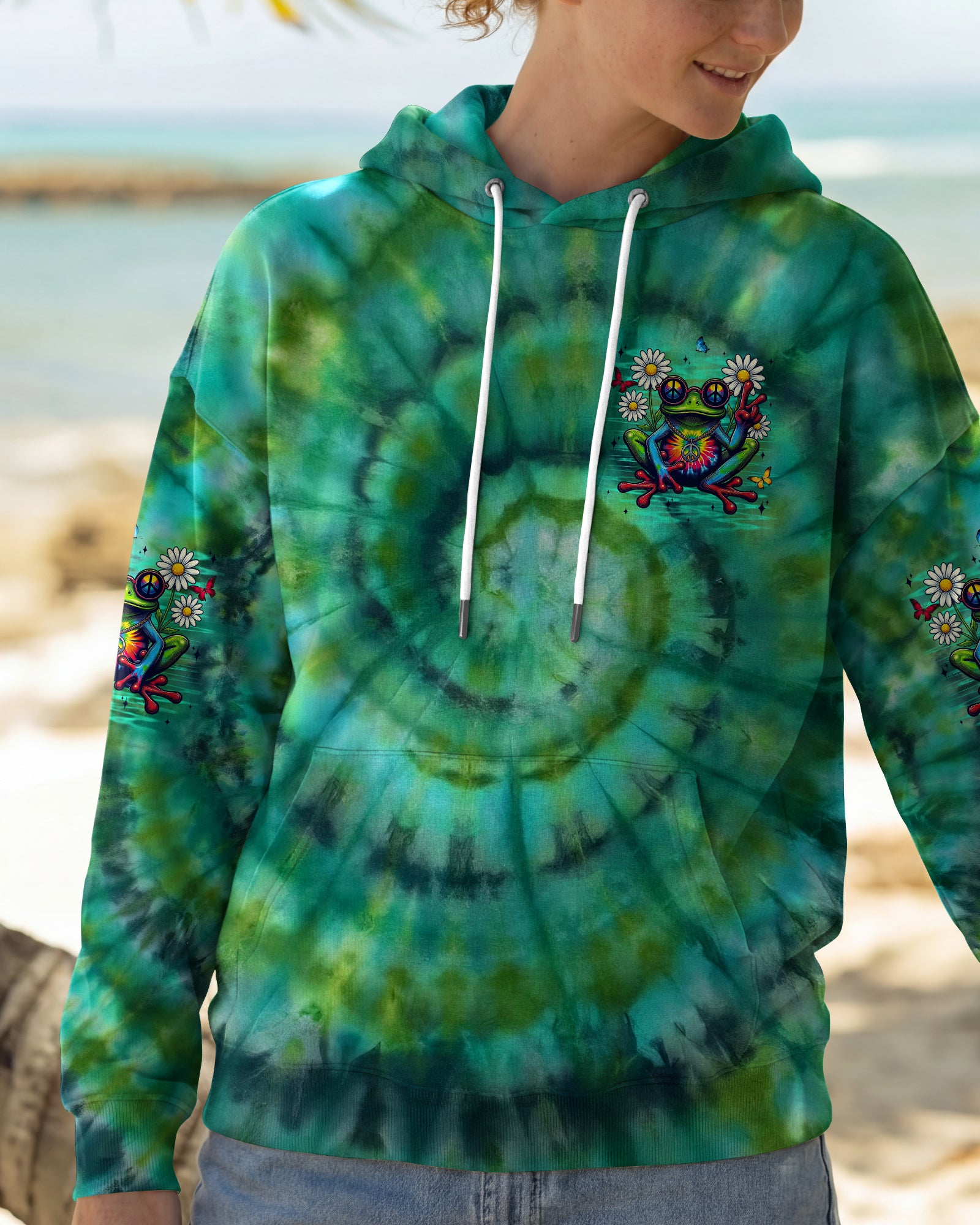 BE YOU THE WORLD WILL ADJUST FROG ALL OVER PRINT - TYLN1303263