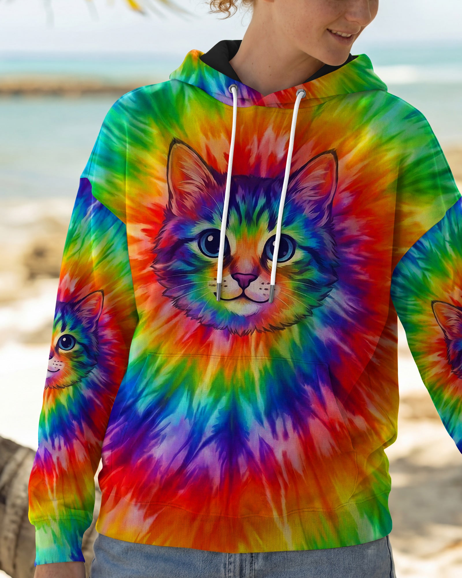 COLORFUL CAT SPIRIT ALL OVER PRINT - TYPQ2602261
