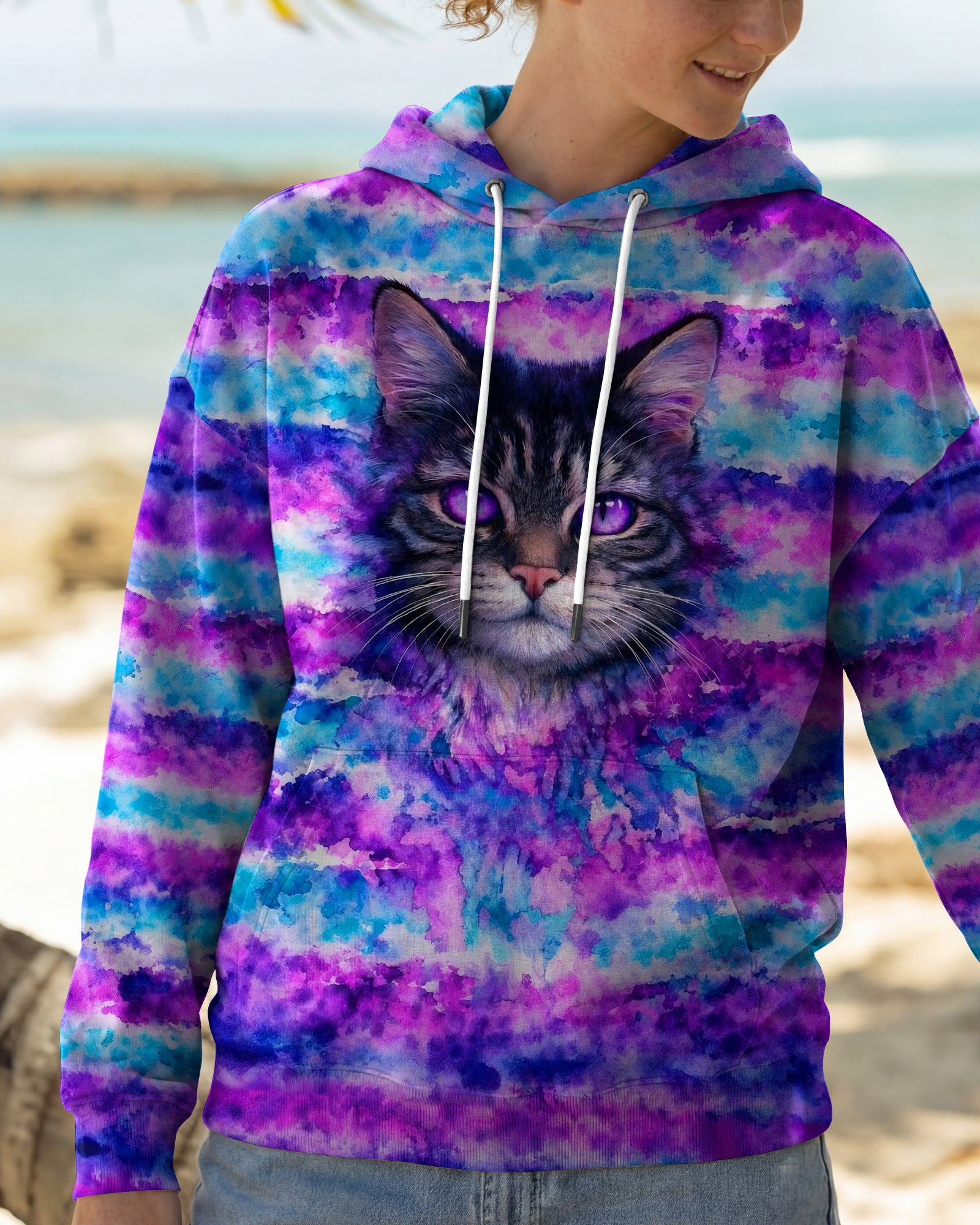MYSTICAL CAT ALL OVER PRINT - TLNO0903262