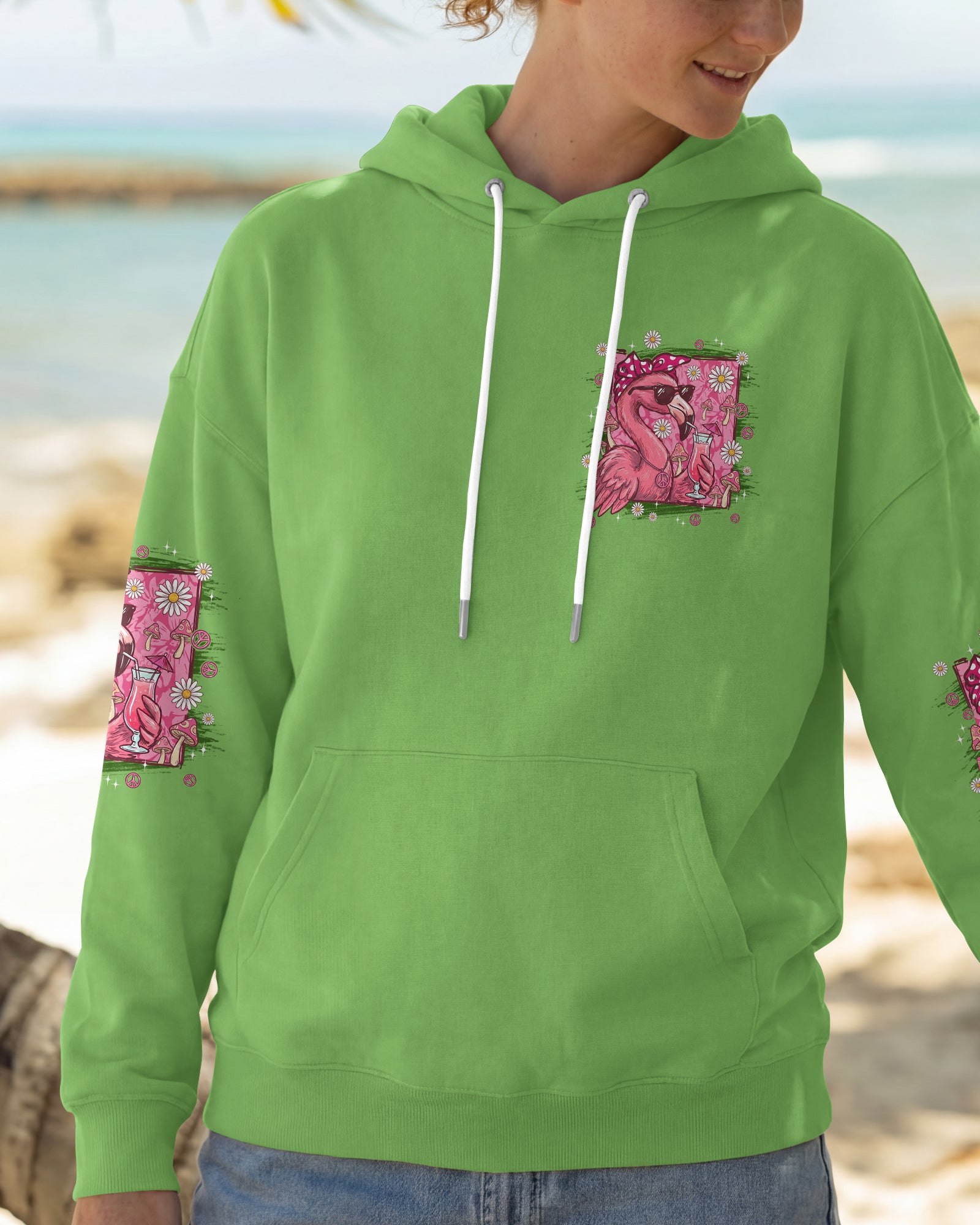 I'M NOT DRUNK I'M JUST FANCY FLAMINGO ALL OVER PRINT - TYPQ1607261