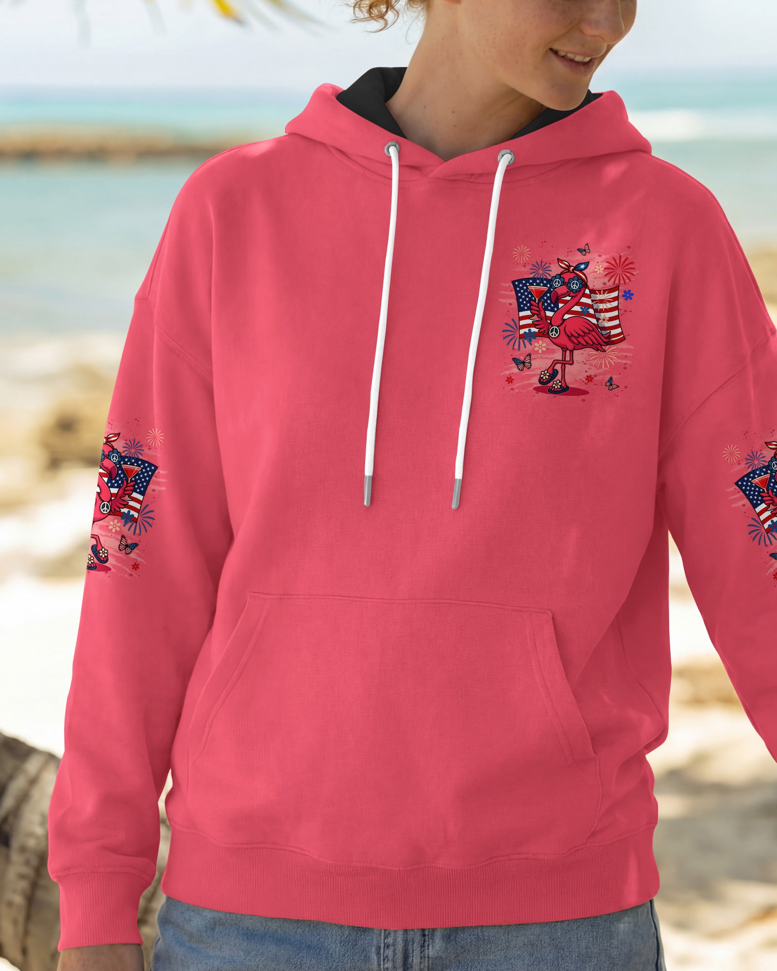 PRETTY IN PINK FLAMINGO ALL OVER PRINT - TYLN3003262
