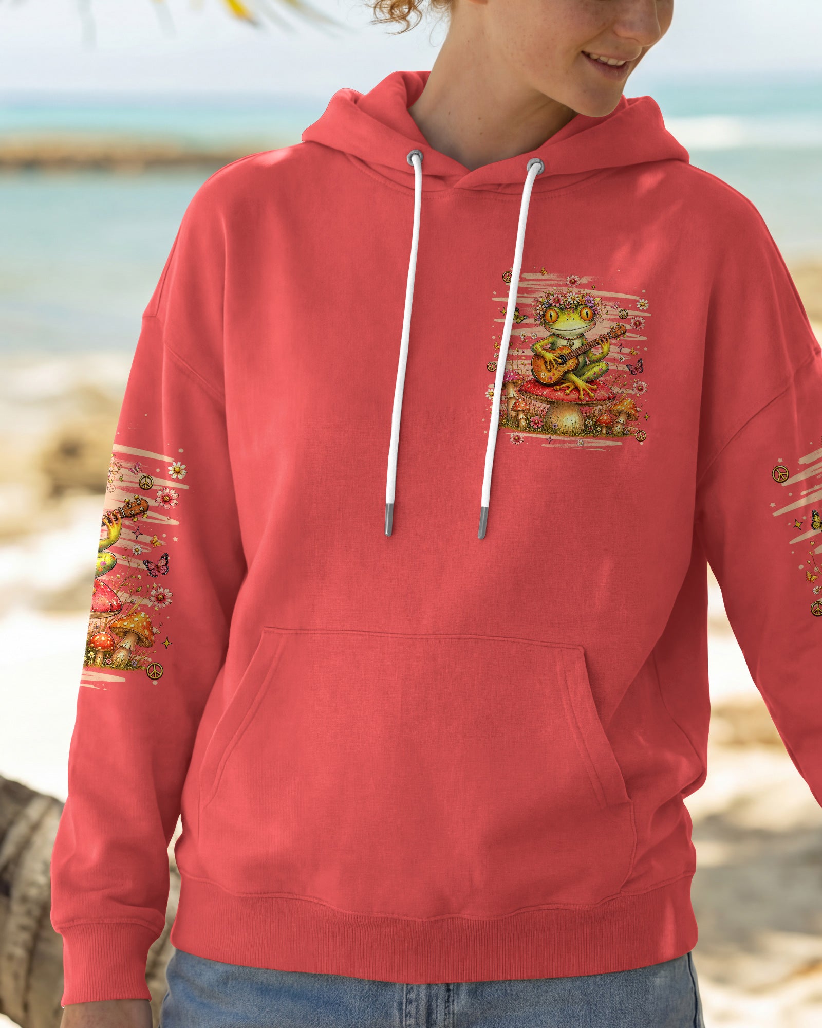 WHISPER WORDS OF WISDOM LET IT BE FROG ALL OVER PRINT  - TLHN0107264