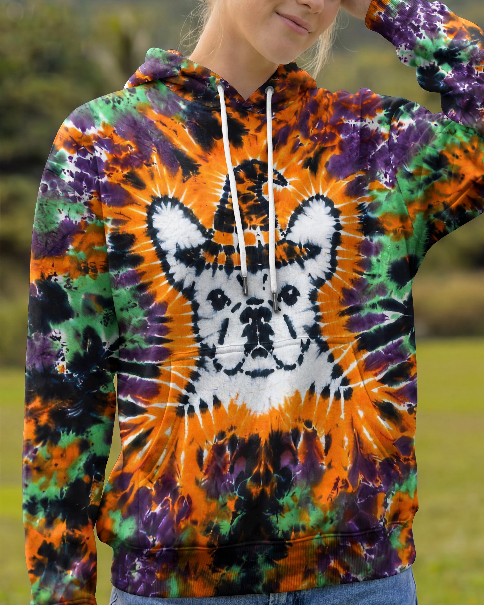 FRENCH BULLDOG WITCH HALLOWEEN BURST ALL OVER PRINT - TLHG2107262