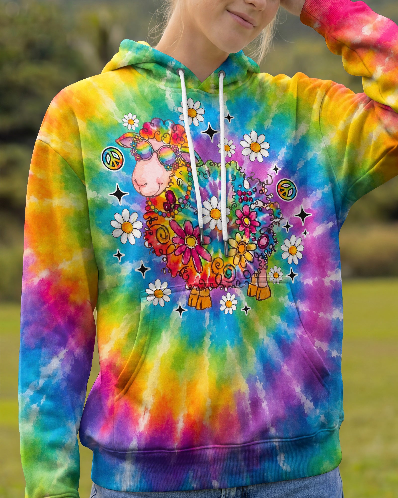 I'M NOT THE BLACK SHEEP TIE DYE ALL OVER PRINT - TLNO2707263
