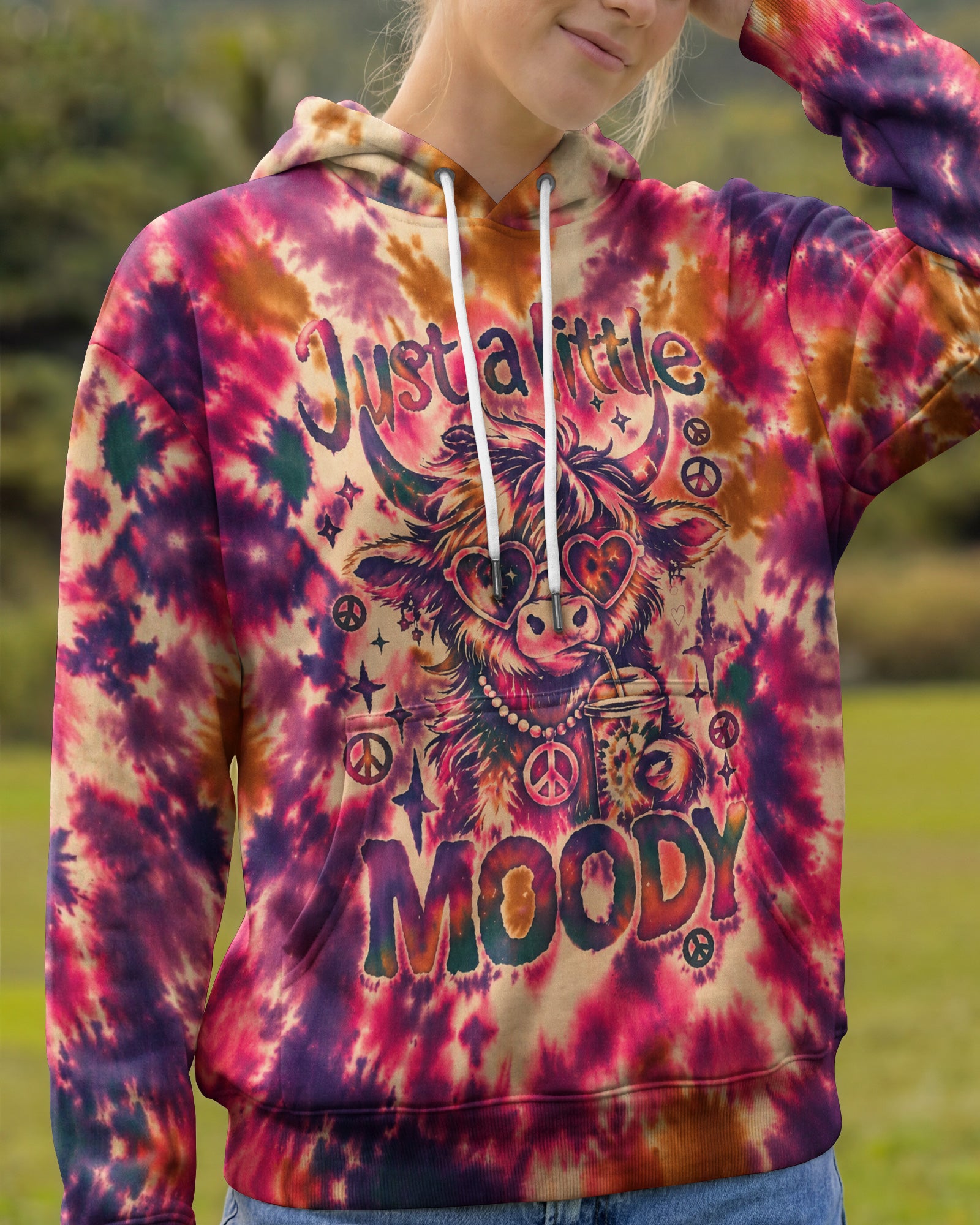 JUST A LITTLE MOODY HIGHLAND COW ALL OVER PRINT - KMTM1507262