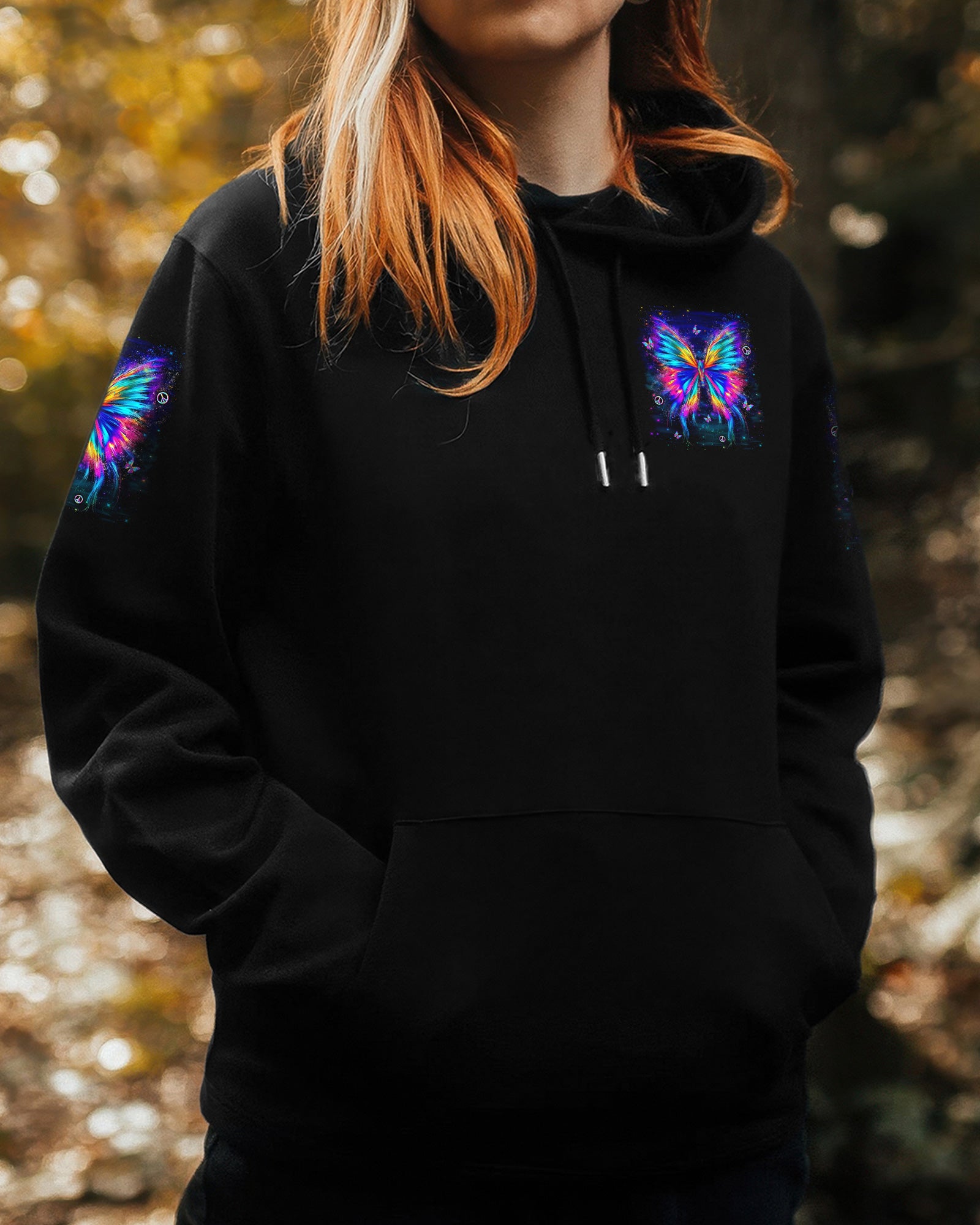 I BELIEVE THERE ARE ANGELS AMONG US BUTTERFLY ALL OVER PRINT - YHLN0402262