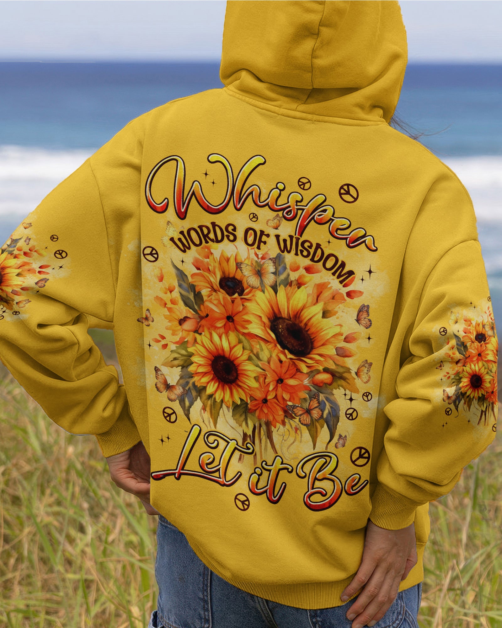 WHISPER WORDS OF WISDOM LET IT BE SUNFLOWER ALL OVER PRINT - TYPQ1303261