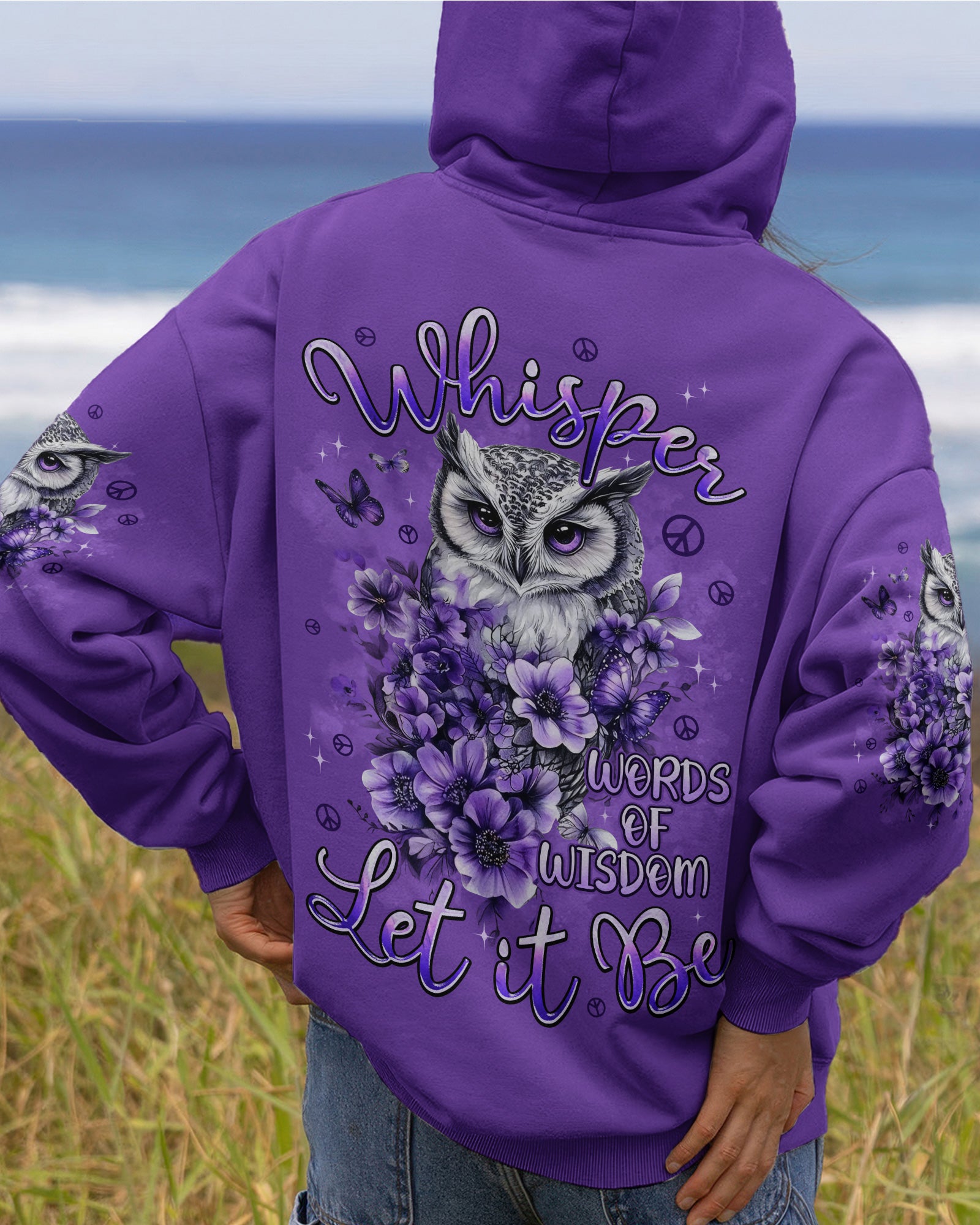 WHISPER WORDS OF WISDOM LET IT BE OWL ALL OVER PRINT - TYPQ0902262