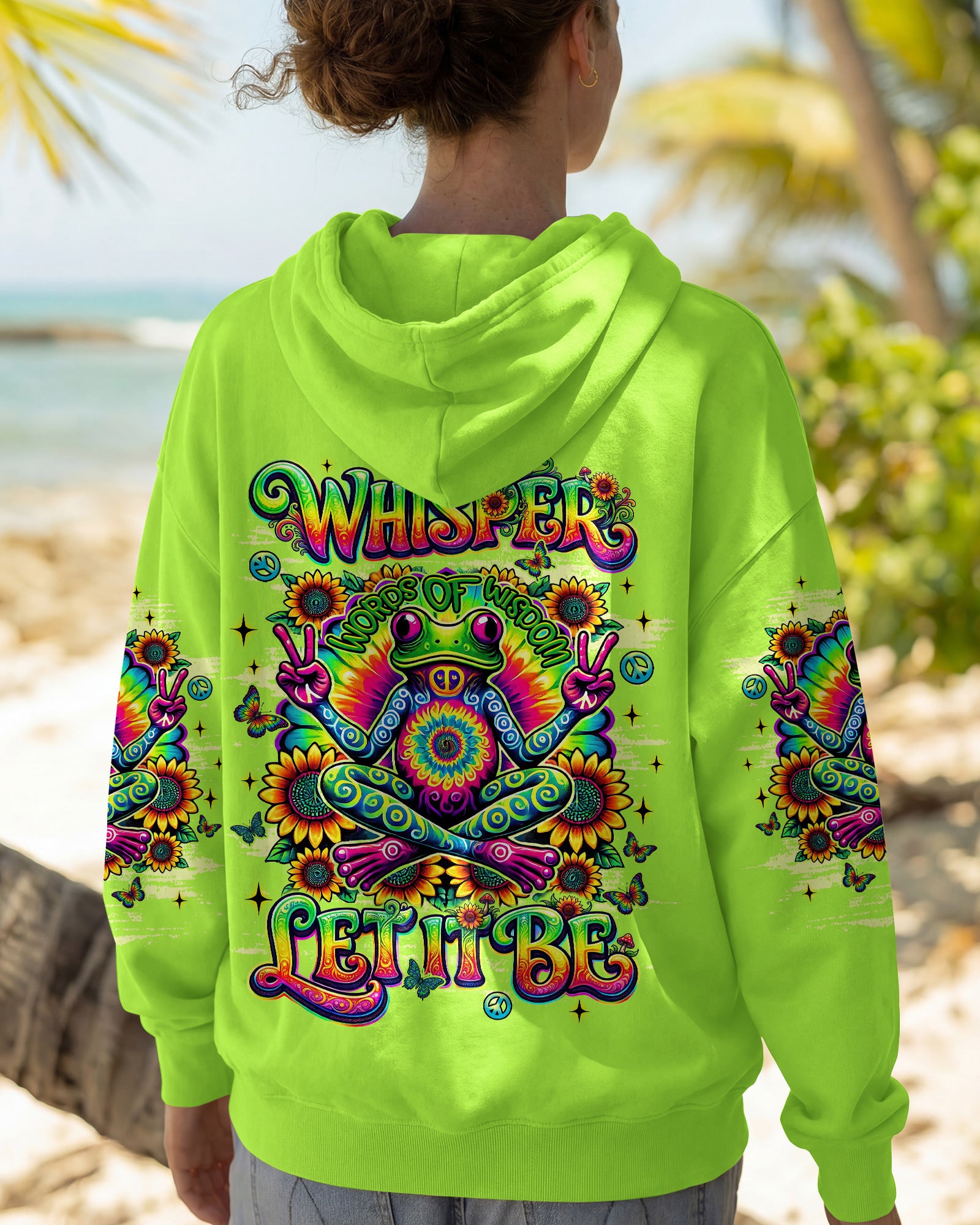 WHISPER WORDS OF WISDOM LET IT BE FROG ALL OVER PRINT   - TLNT2403263