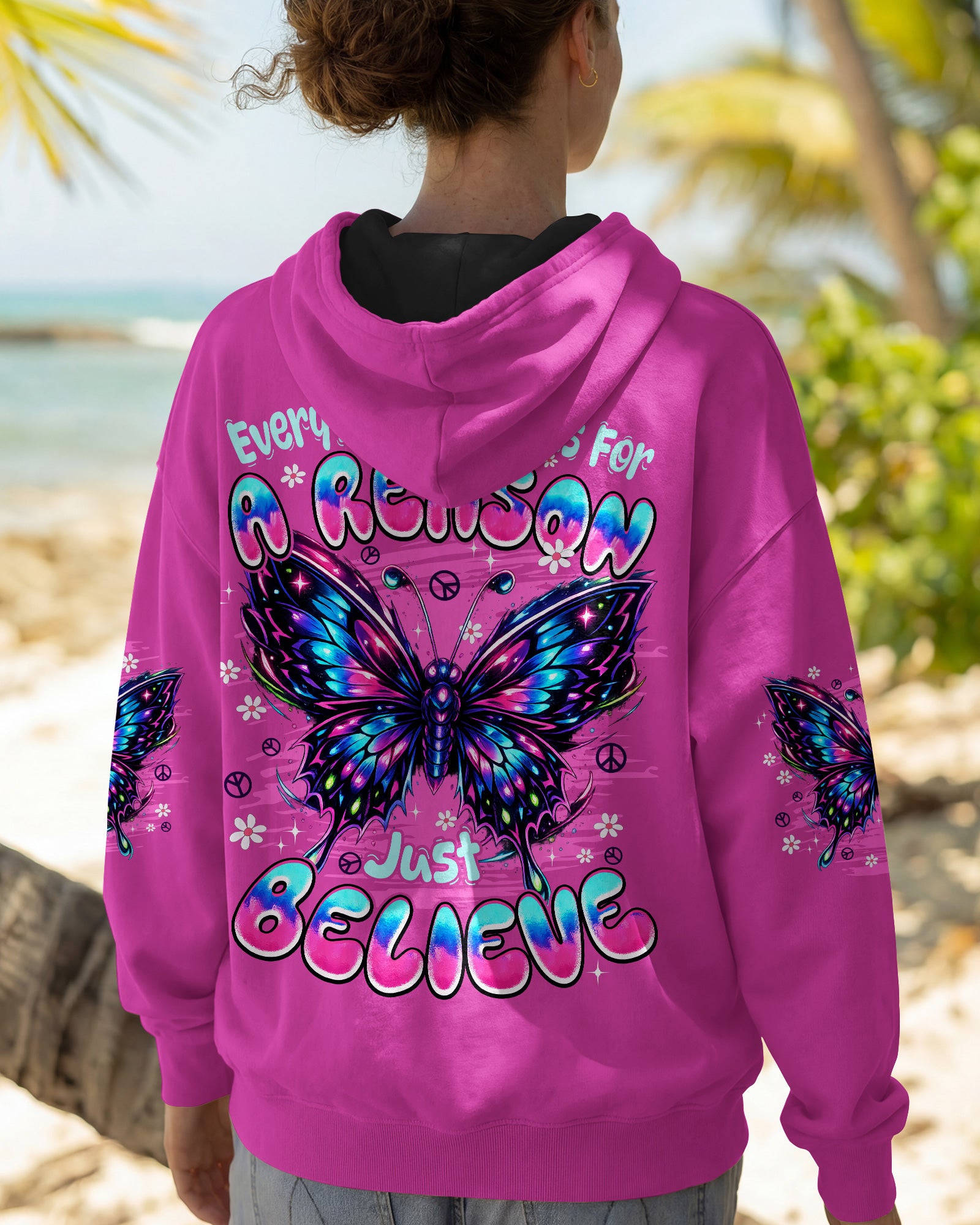 JUST BELIEVE BUTTERFLY ALL OVER PRINT - TYPQ2702263