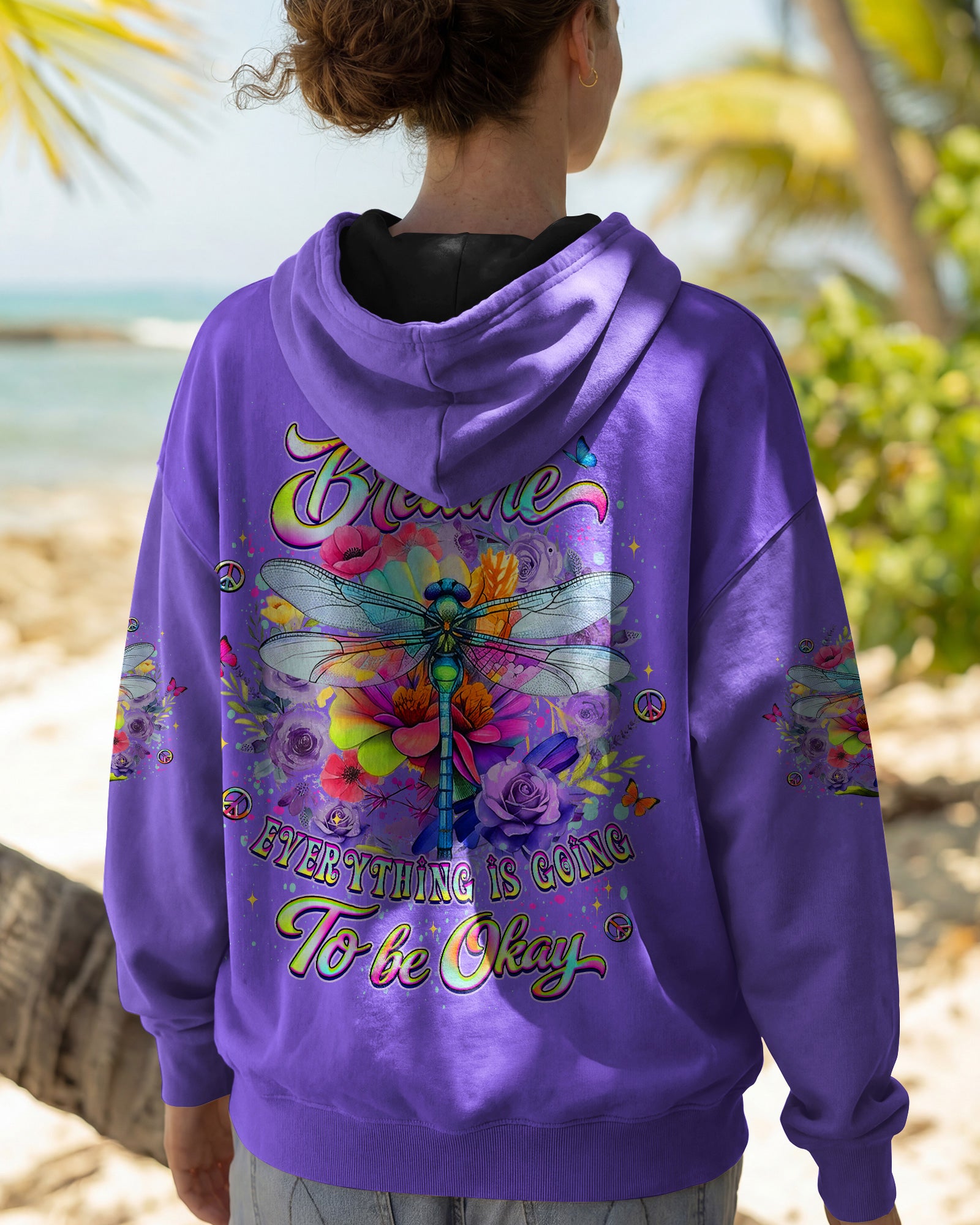 JUST BREATHE DRAGONFLY ALL OVER PRINT - YHLT0902262