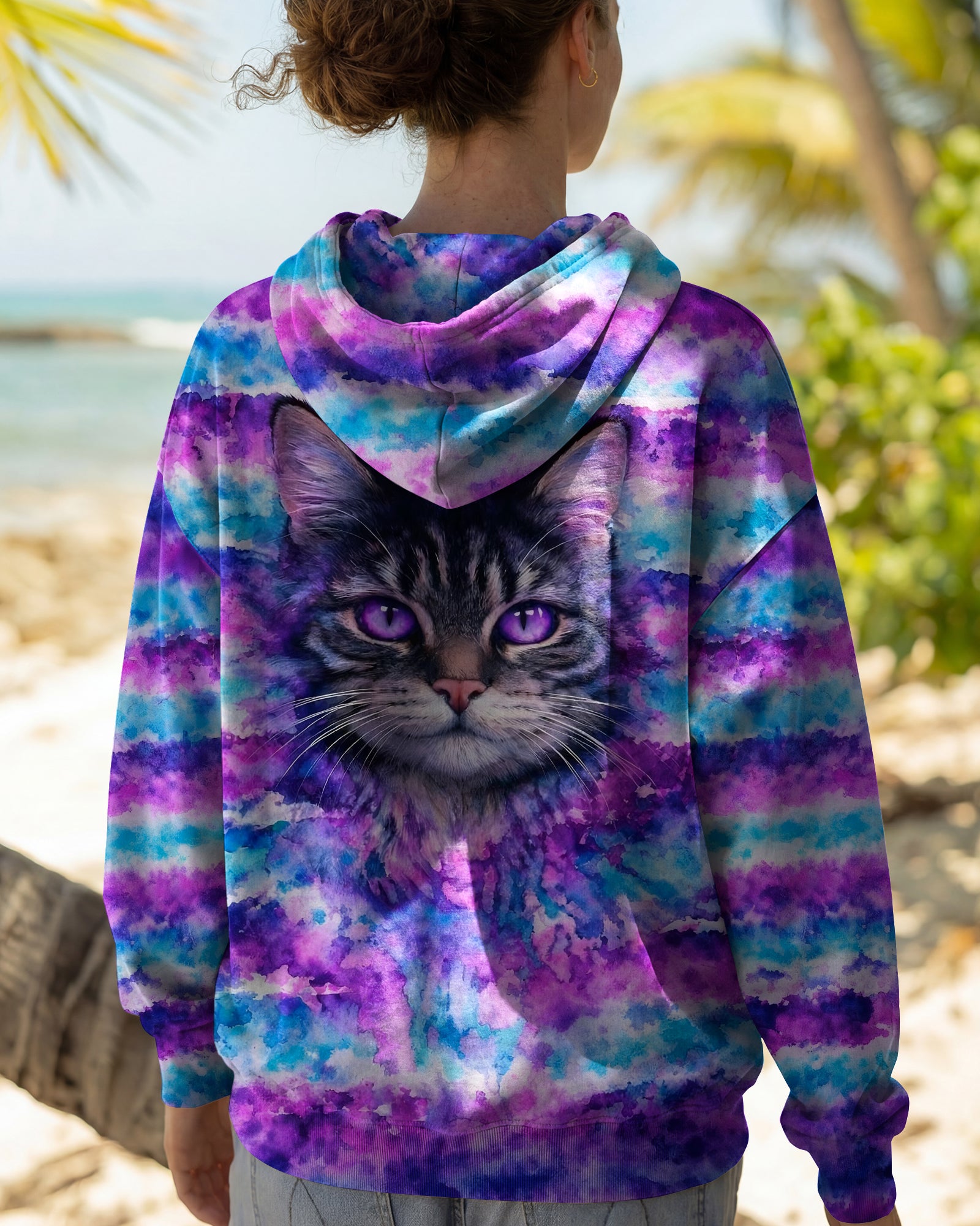 MYSTICAL CAT ALL OVER PRINT - TLNO0903262