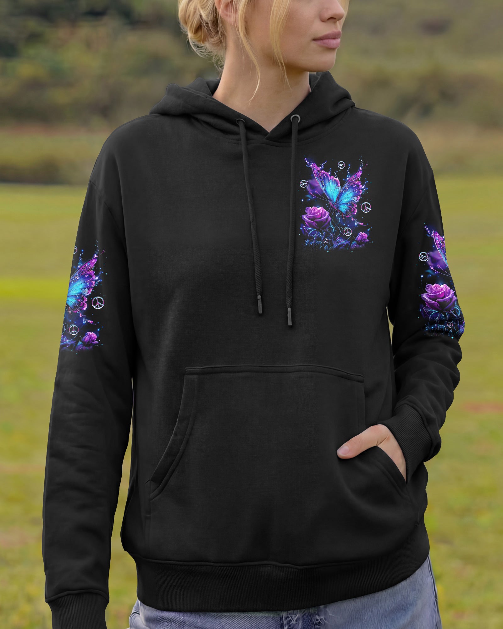 WHISPER WORDS OF WISDOM LET IT BE BUTTERFLY ALL OVER PRINT - TYTD2302261