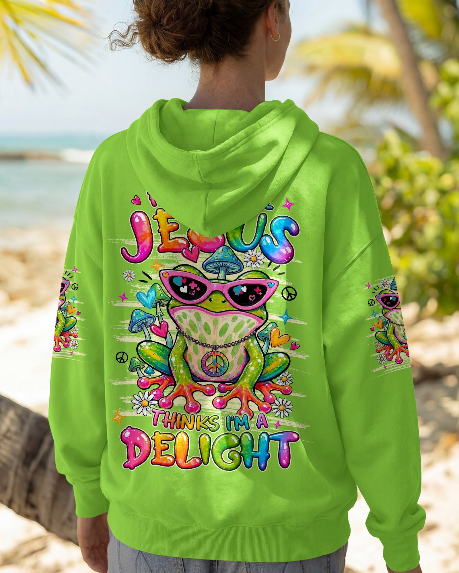 JESUS THINKS I'M A DELIGHT FROG ALL OVER PRINT - TYLN1407261