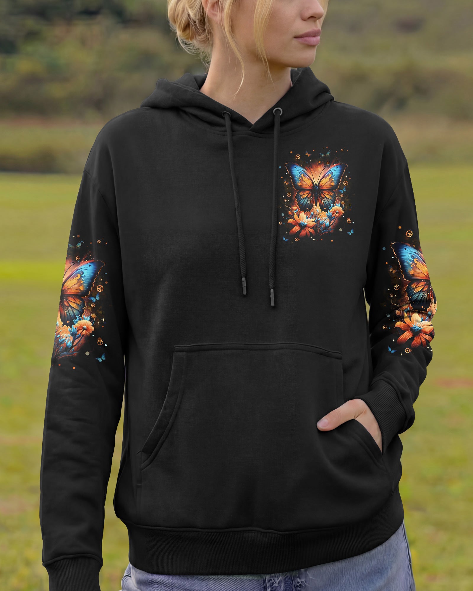 HELLO DARKNESS MY OLD FRIEND BUTTERFLY ALL OVER PRINT - TYPQ0302261