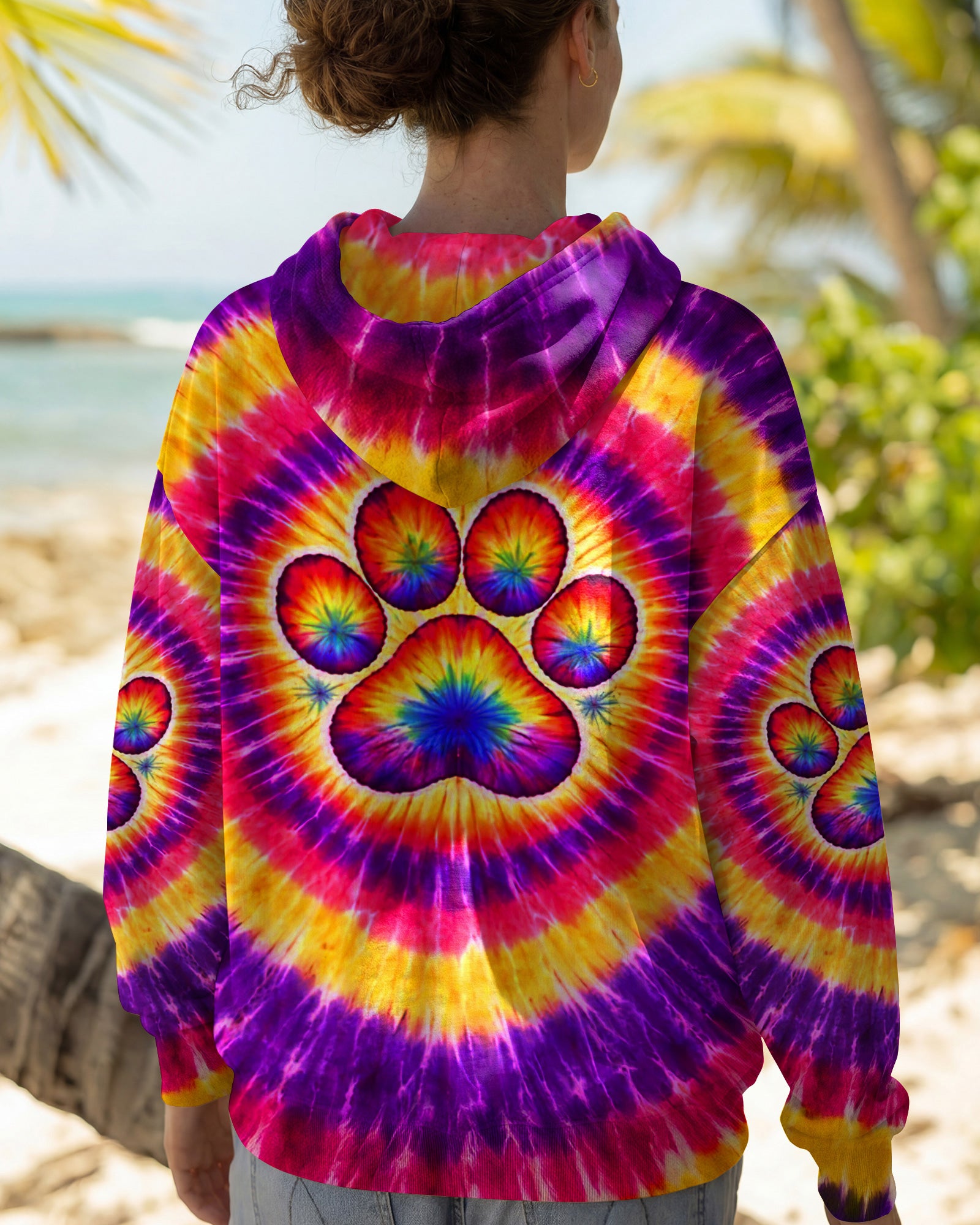 DOG MAMA PAW PRINT SWIRL ALL OVER PRINT - TLNT2702261