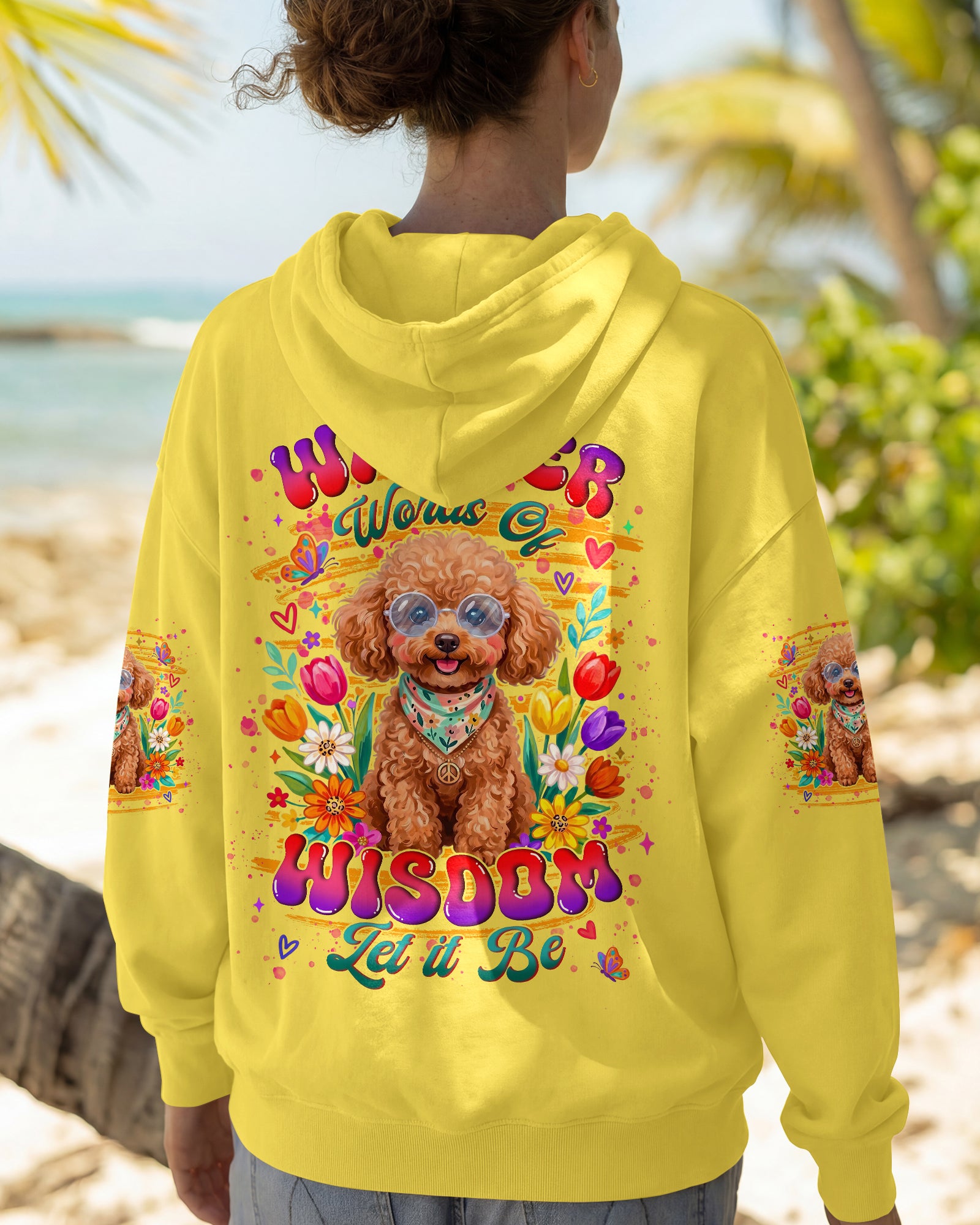 WHISPER WORDS OF WISDOM LET IT BE POODLE DOG ALL OVER PRINT - TYLN2605262