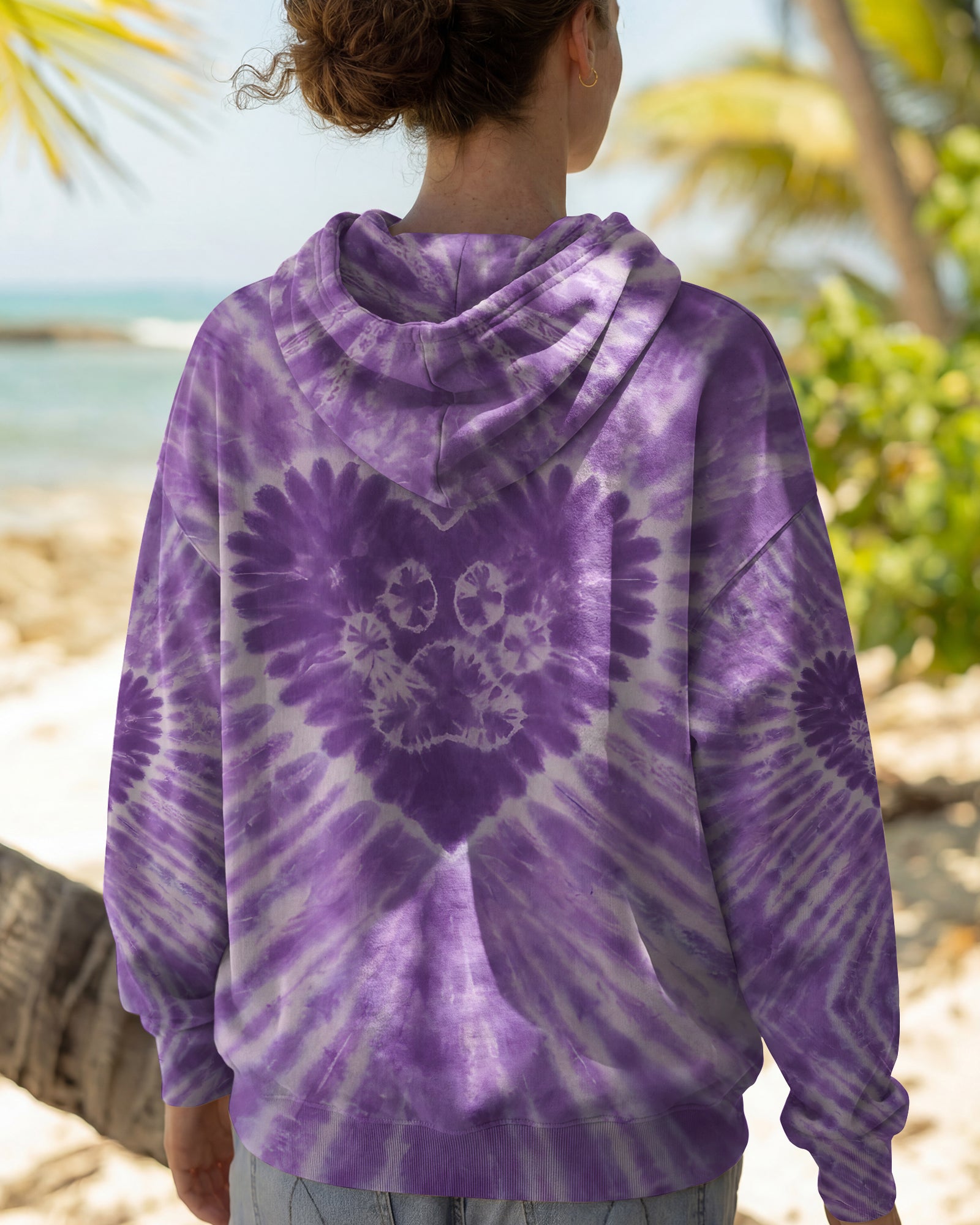 PURPLE PAW HEART ALL OVER PRINT - TYQY1003261