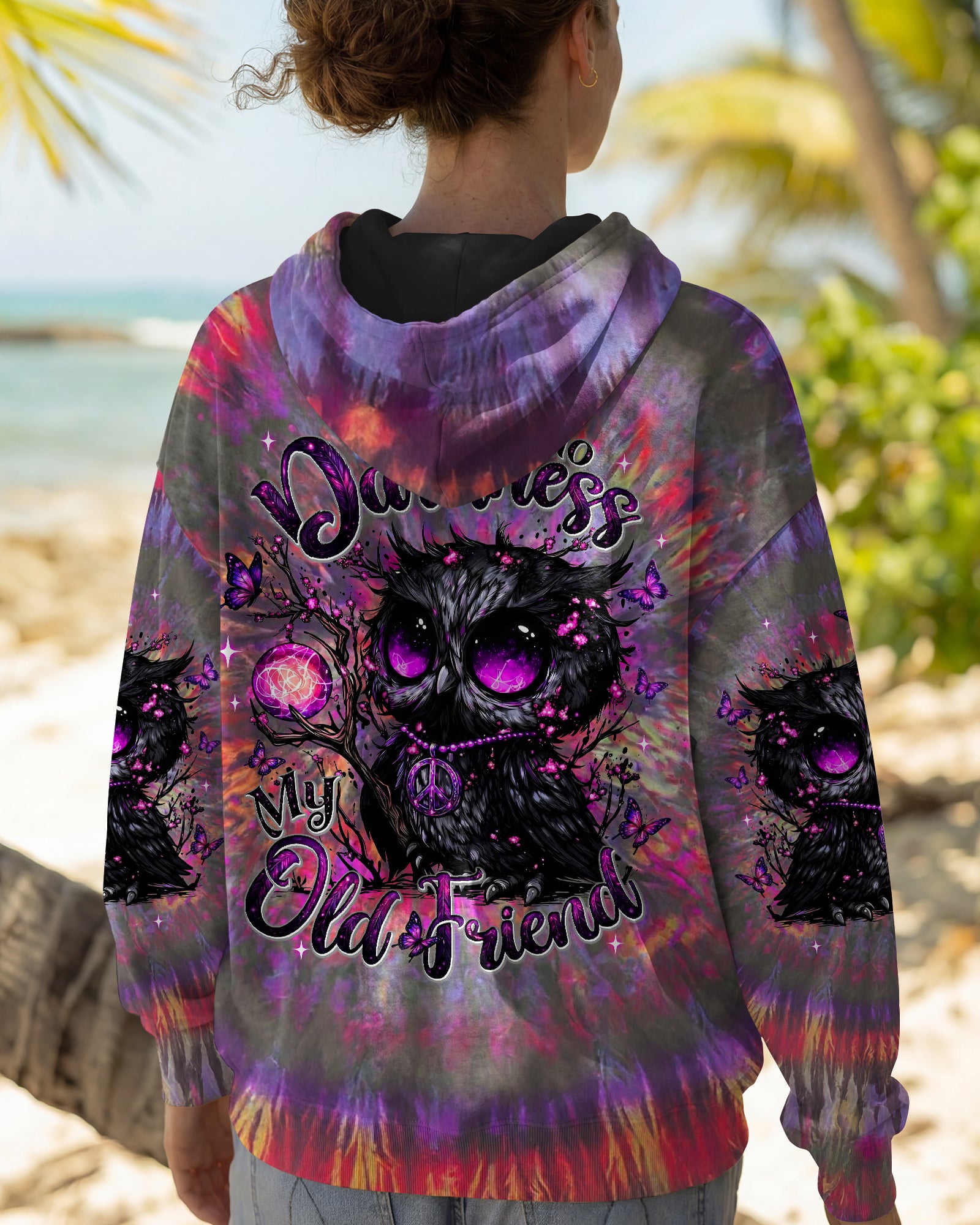 HELLO DARKNESS MY OLD FRIEND OWL ALL OVER PRINT - TLNT2901261