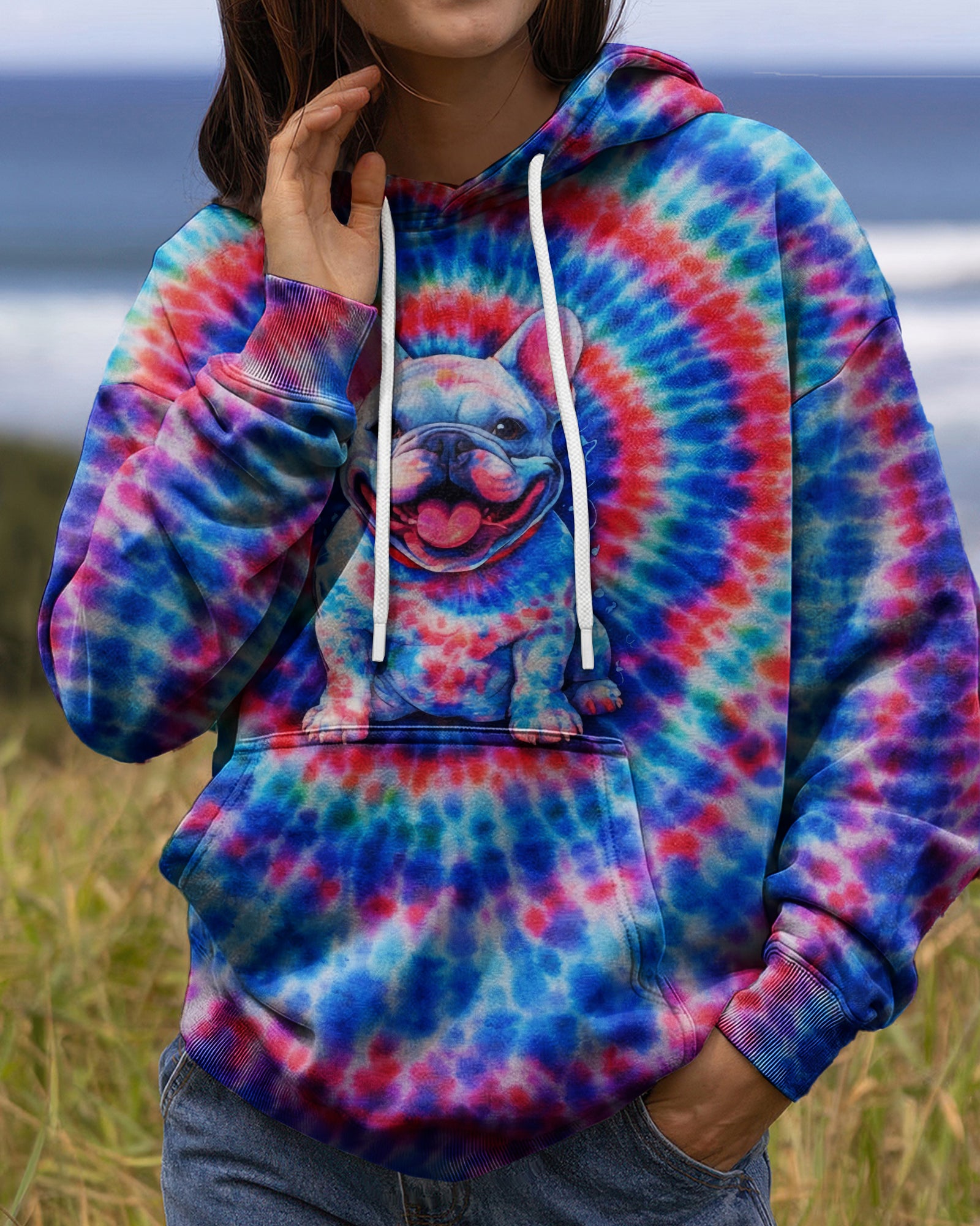 FRENCH BULLDOG SWIRL ALL OVER PRINT - TLNO0903261