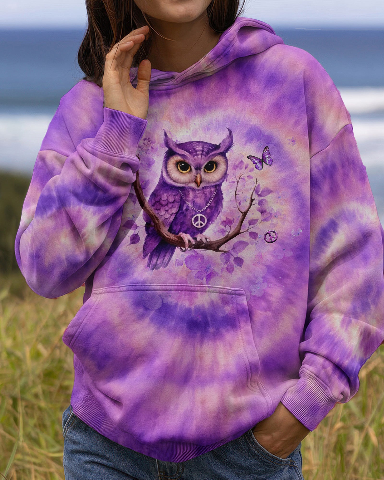 WHISPER WORDS OF WISDOM LET IT BE OWL ALL OVER PRINT - YHHG2702261
