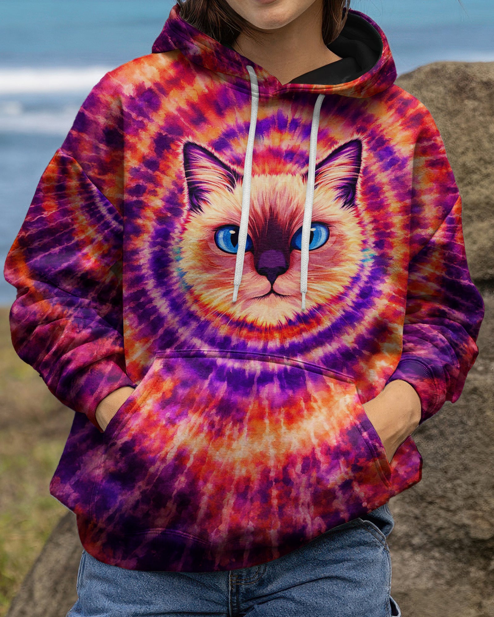 CAT MOM SWIRL ALL OVER PRINT  - TLNT0403261