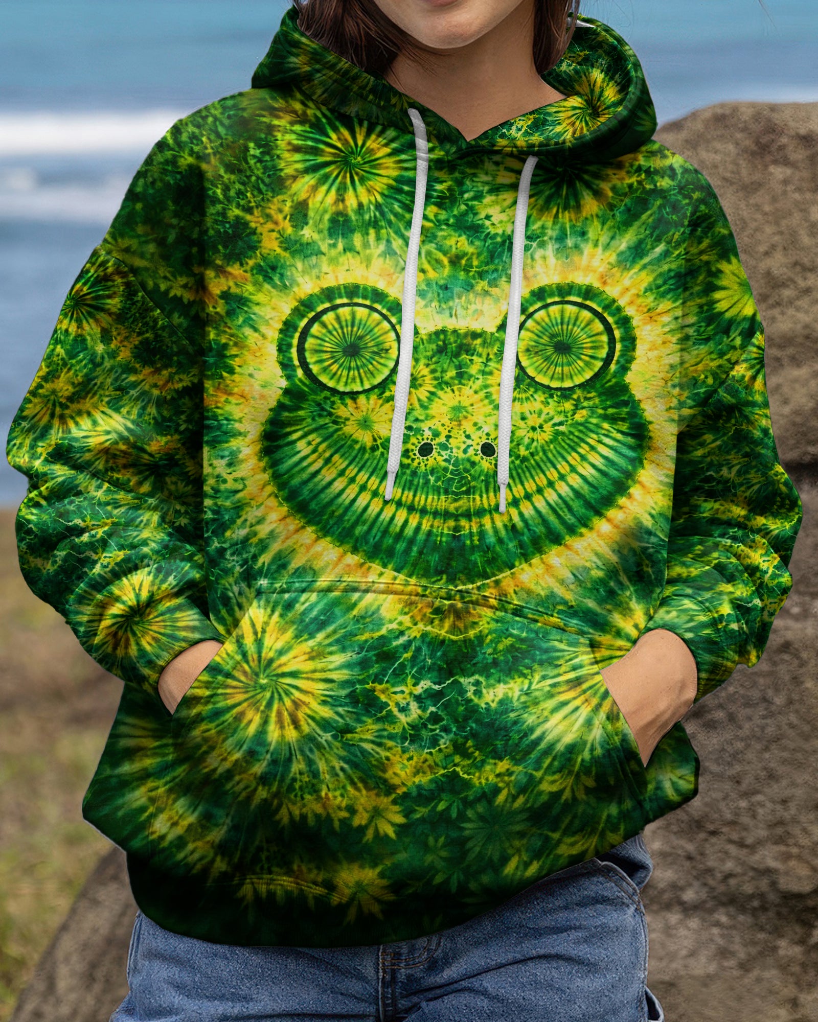 HIPPIE FROG SWIRL ALL OVER PRINT - TLHG2303262