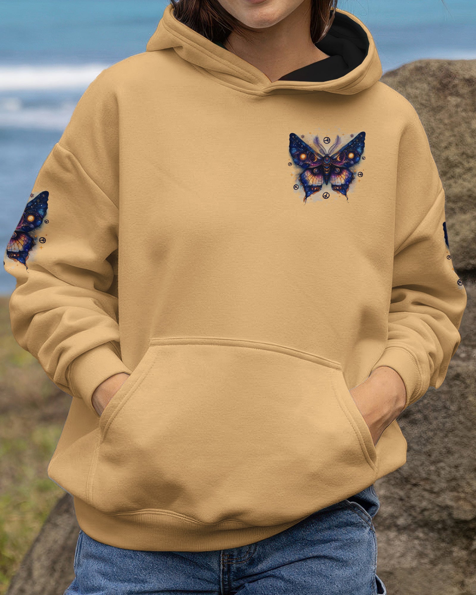 HELLO DARKNESS MY OLD FRIEND BUTTERFLY ALL OVER PRINT - TYTD0302251