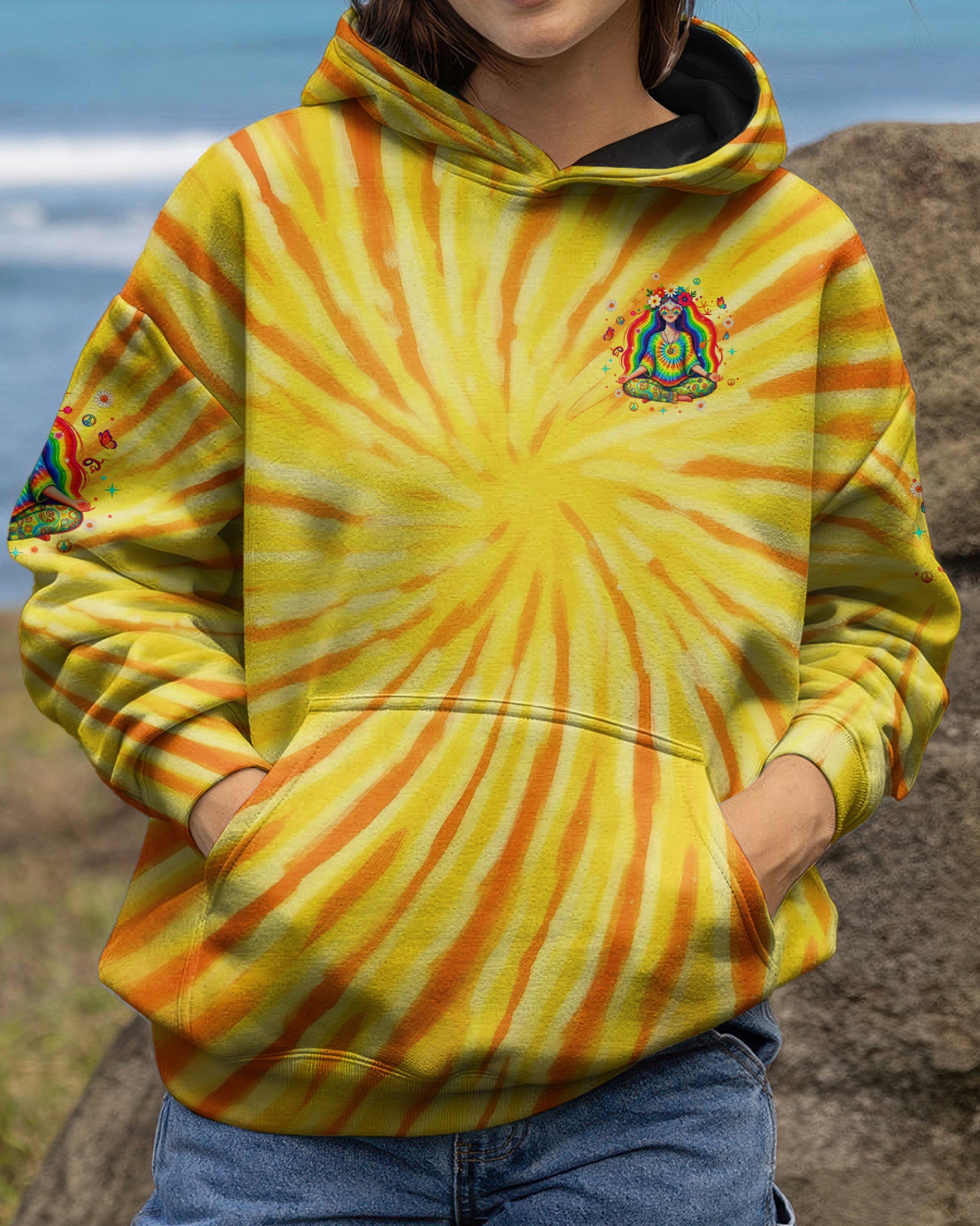 SOME GIRLS ARE JUST BORN WITH HIPPIE SOULS ALL OVER PRINT - YHLT0502262