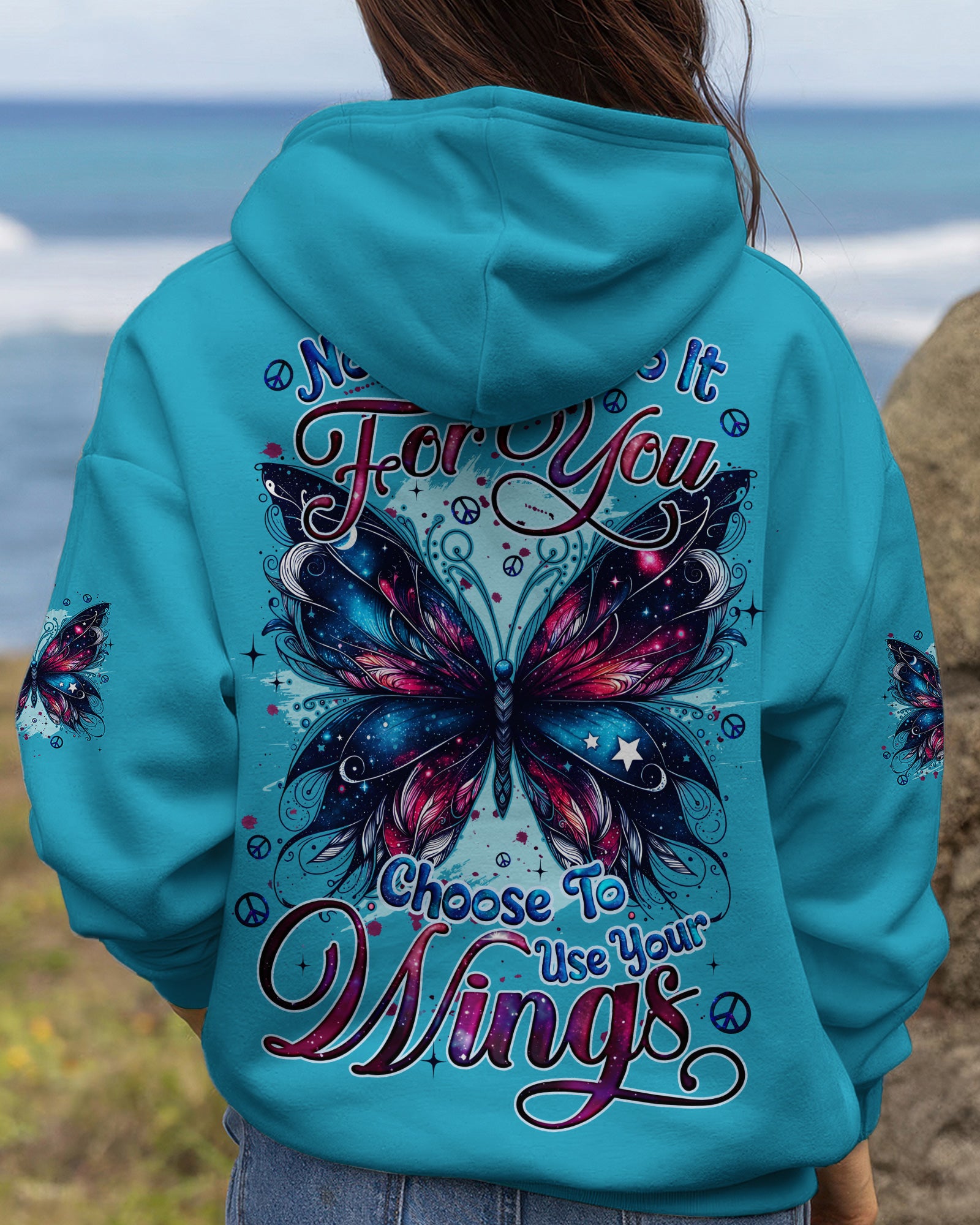CHOOSE TO USE YOUR WINGS BUTTERFLY ALL OVER PRINT - TYQY2702262