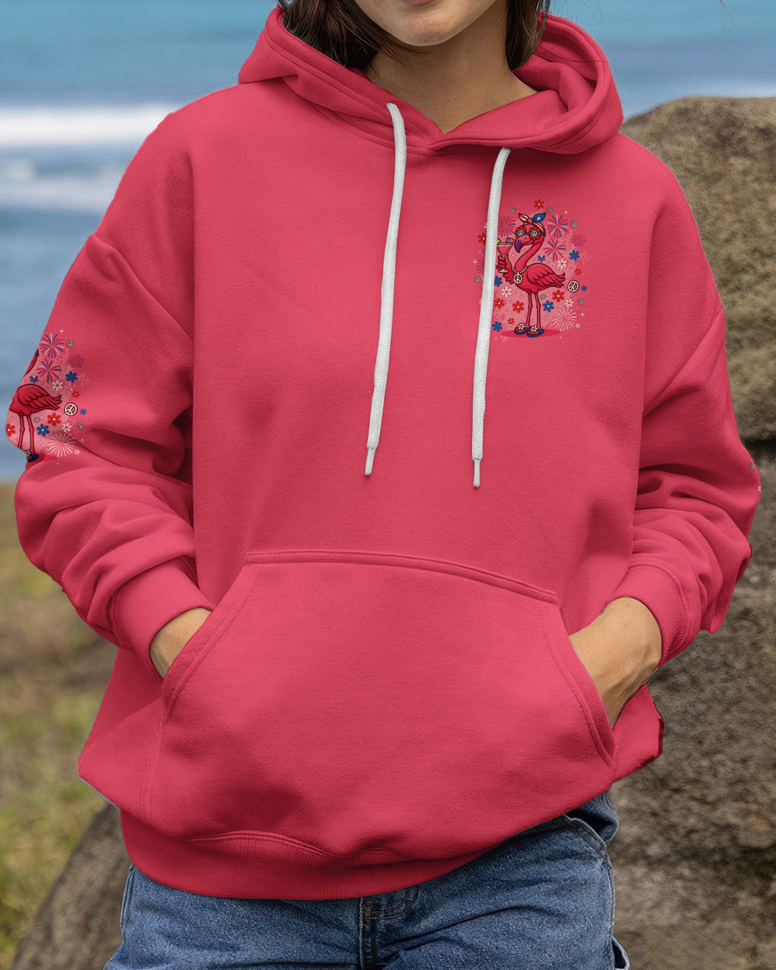 PRETTY IN PINK FLAMINGO ALL OVER PRINT - TYQY2703263