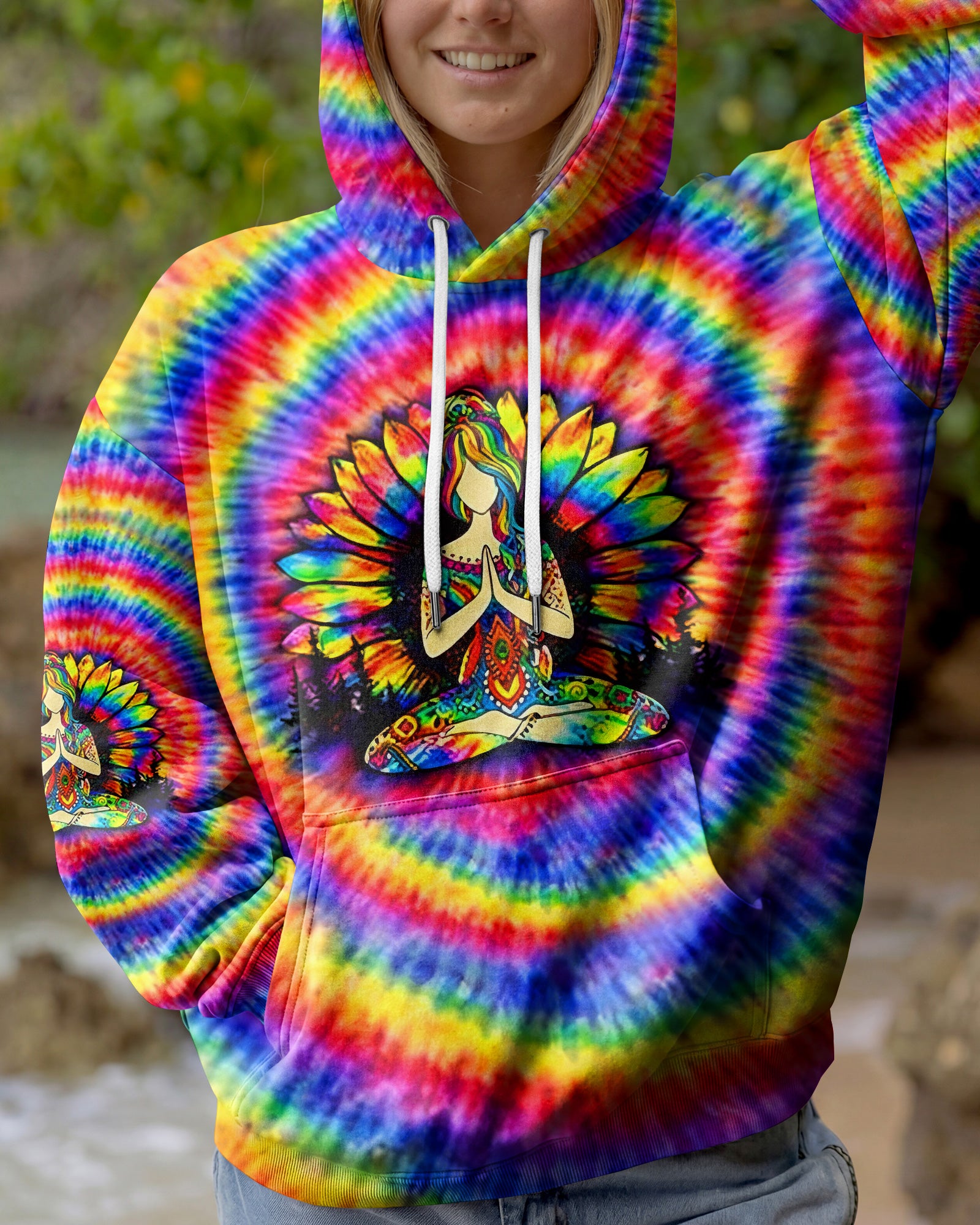 SOME GIRLS ARE JUST BORN WITH HIPPIE SOULS ALL OVER PRINT - YHHG2602261