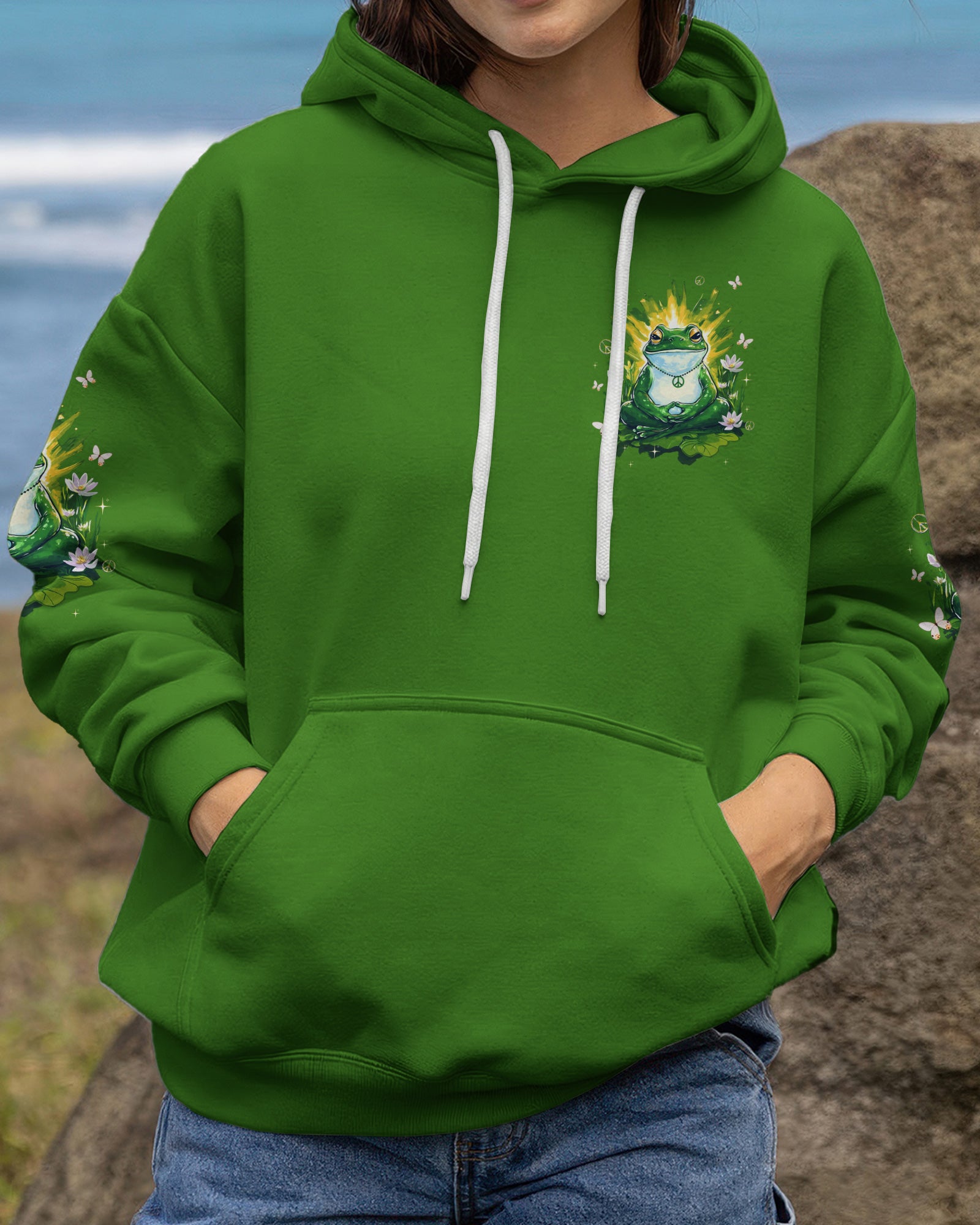 JUST BREATHE FROG  ALL OVER PRINT - TLTW2403261