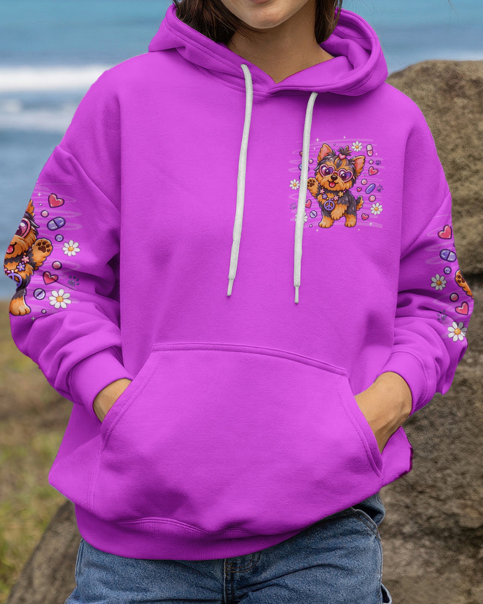 LET'S TAKE OUR MEDICINE YORKIE DOG ALL OVER PRINT - TLNT0907262