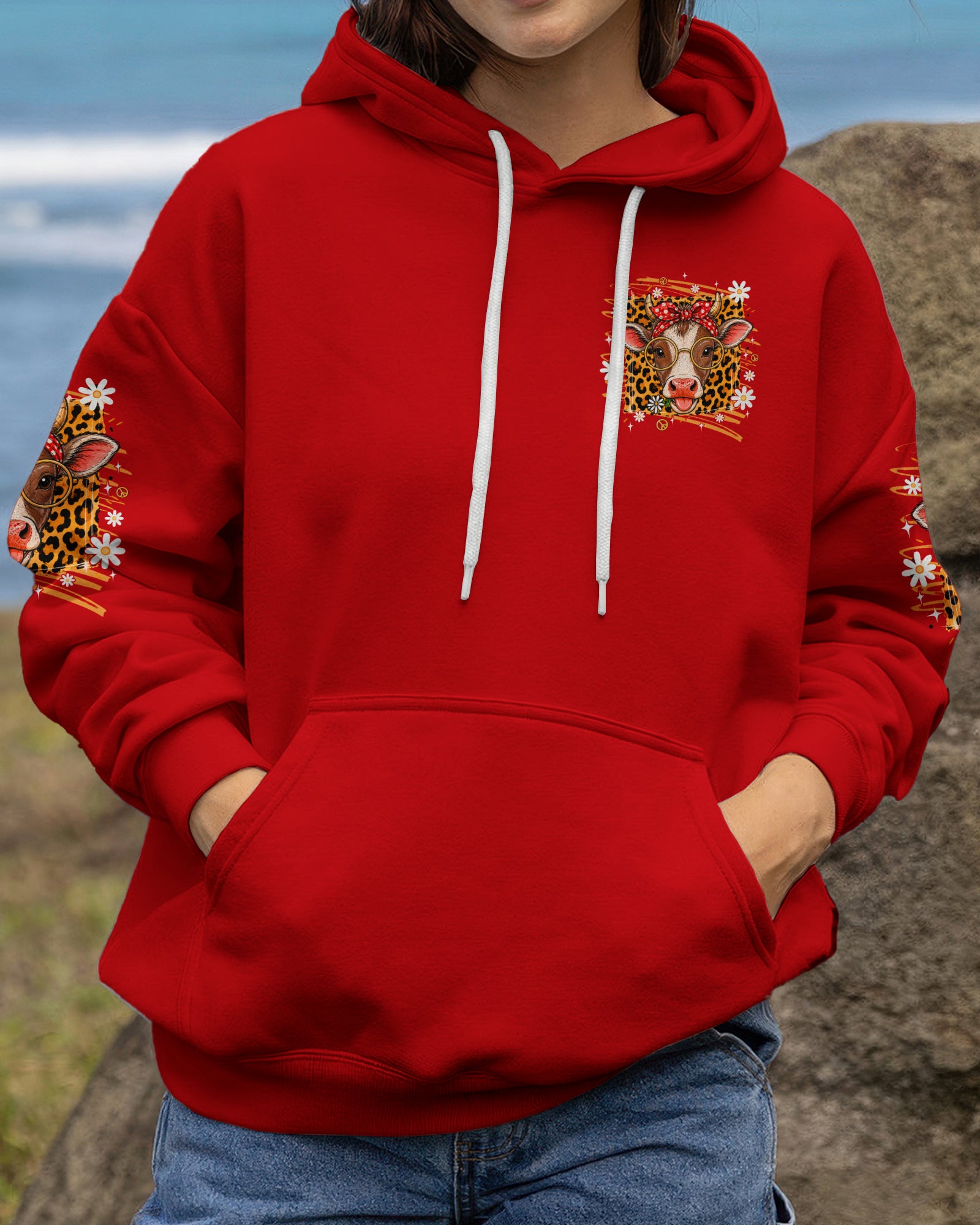 CRAZY HEIFER DOWN THE STREET COW ALL OVER PRINT  - TLTW2306262