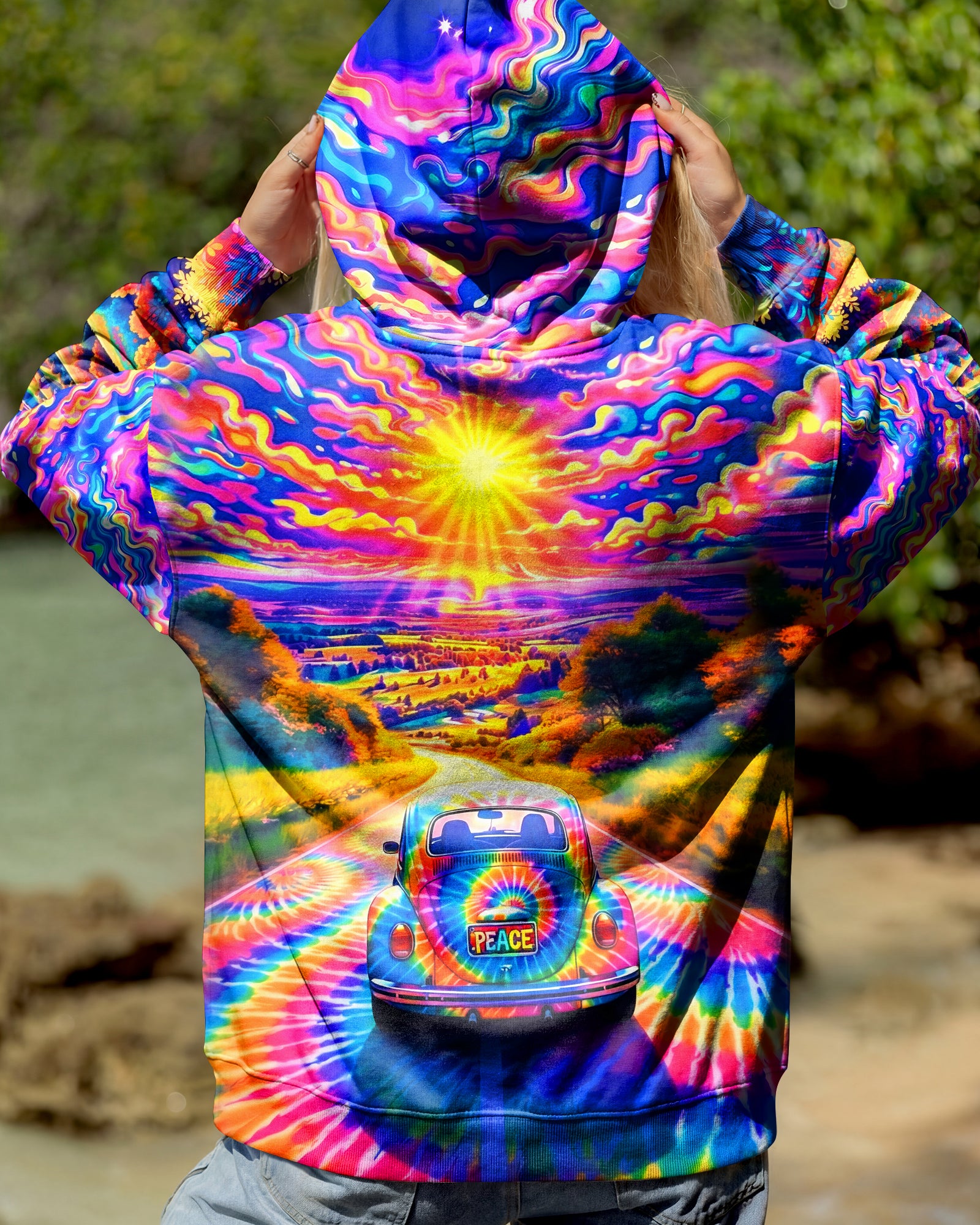 RADIANT HIPPIE CAR ALL OVER PRINT - YHHG0402263