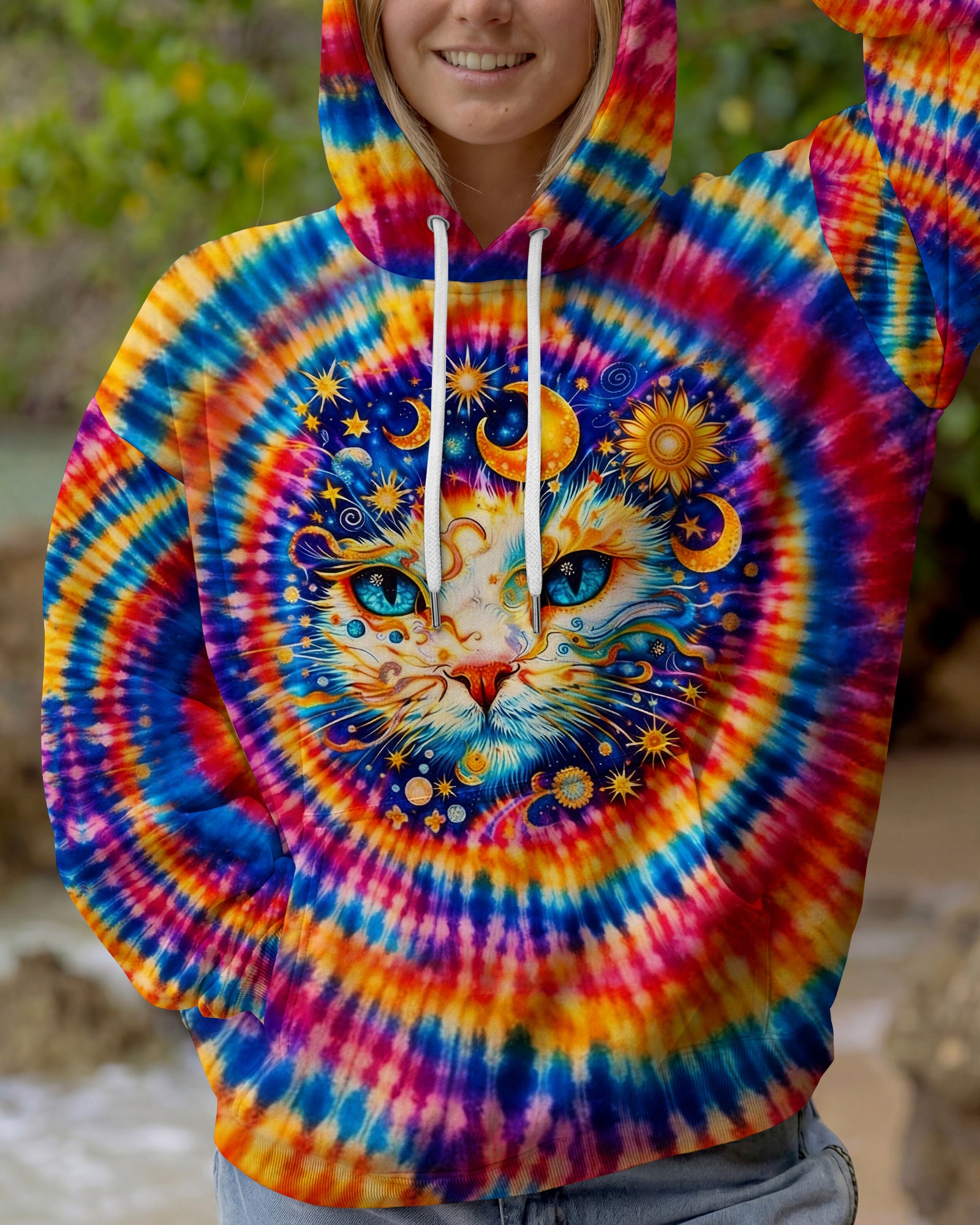 CELESTIAL CAT SWIRL ALL OVER PRINT - TLHN0203262