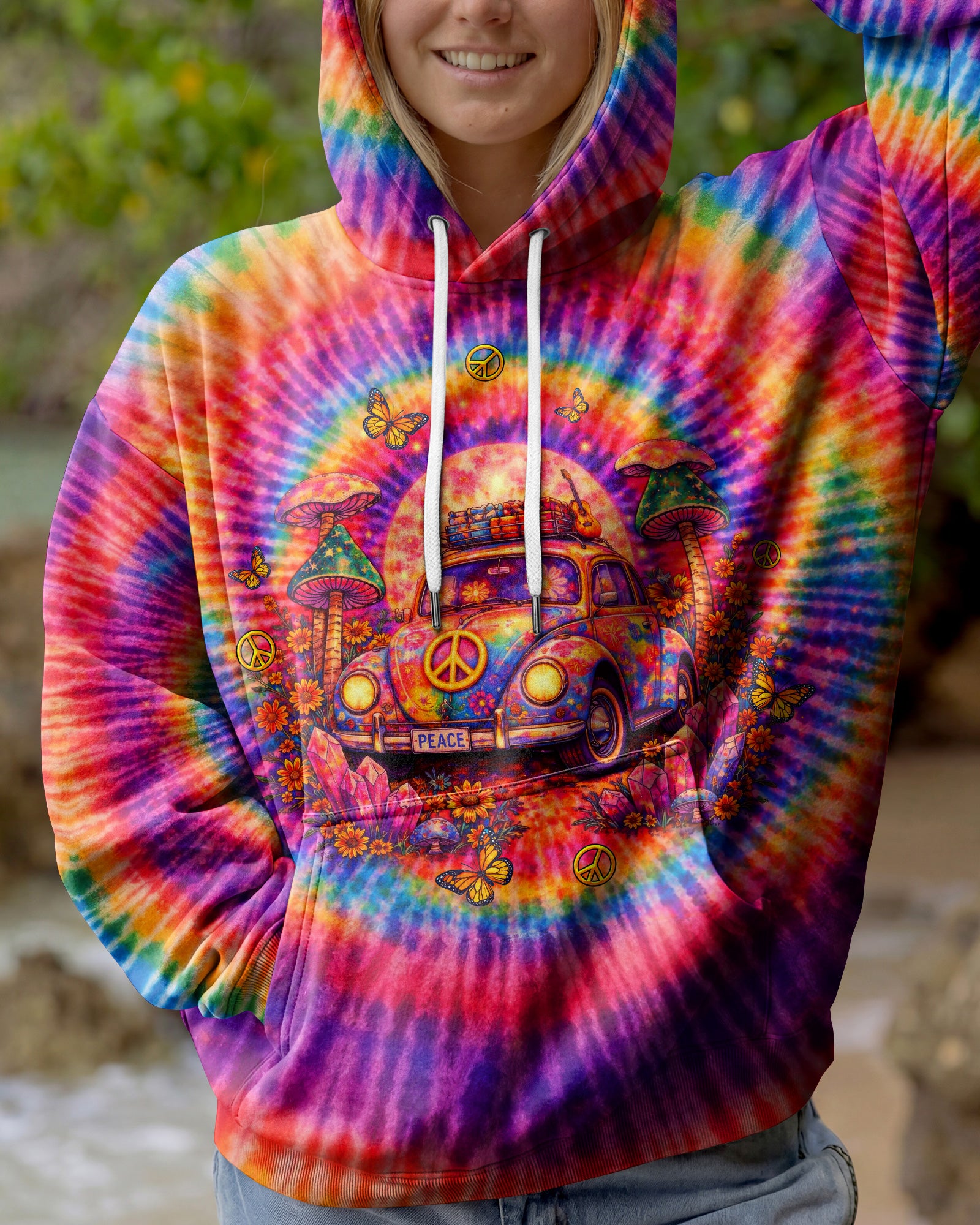 RUNNING AGAINST THE WIND CAR SWIRL ALL OVER PRINT  - TLTW2502261