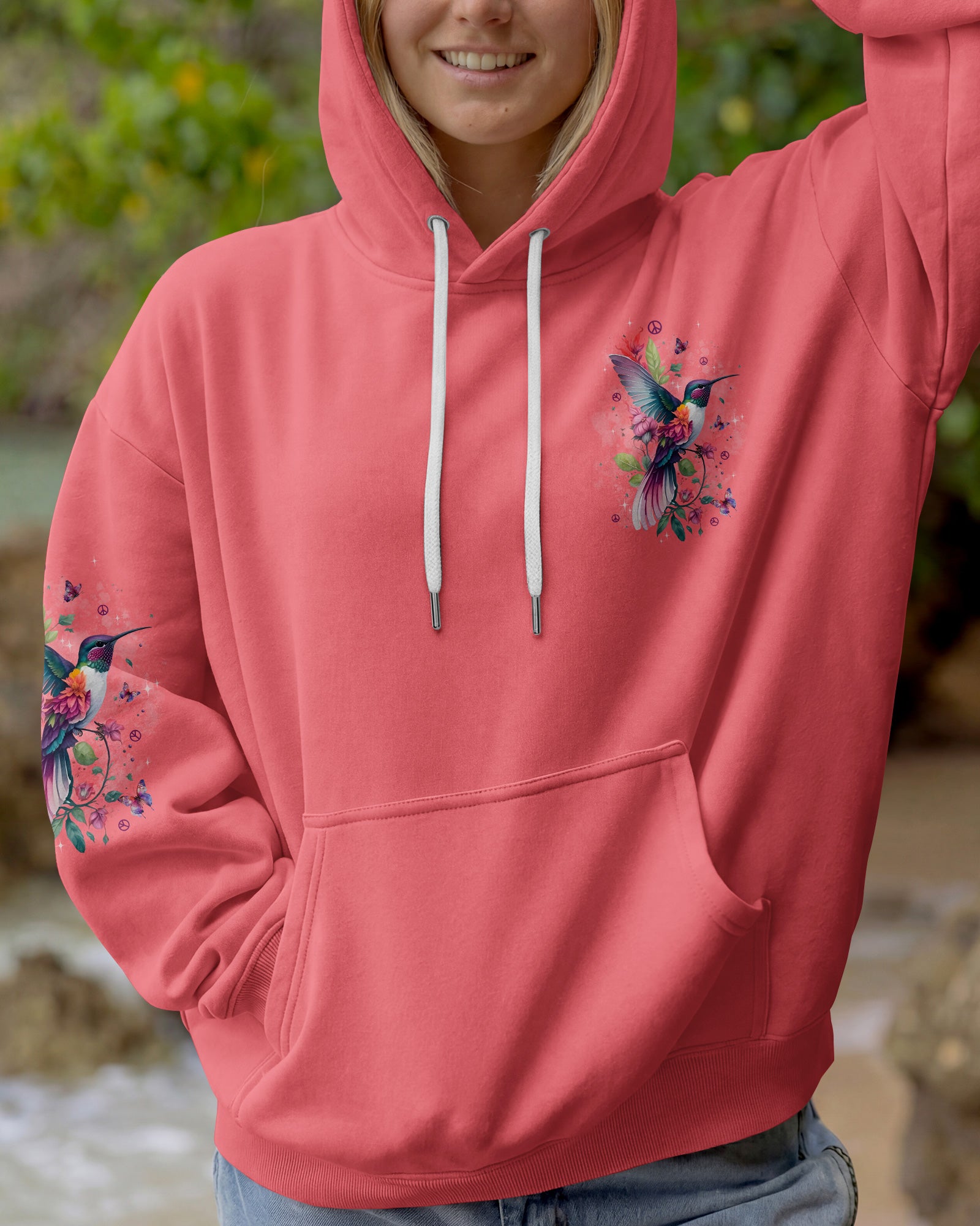 JUST BELIEVE HUMMINGBIRD ALL OVER PRINT - TYPQ0902261