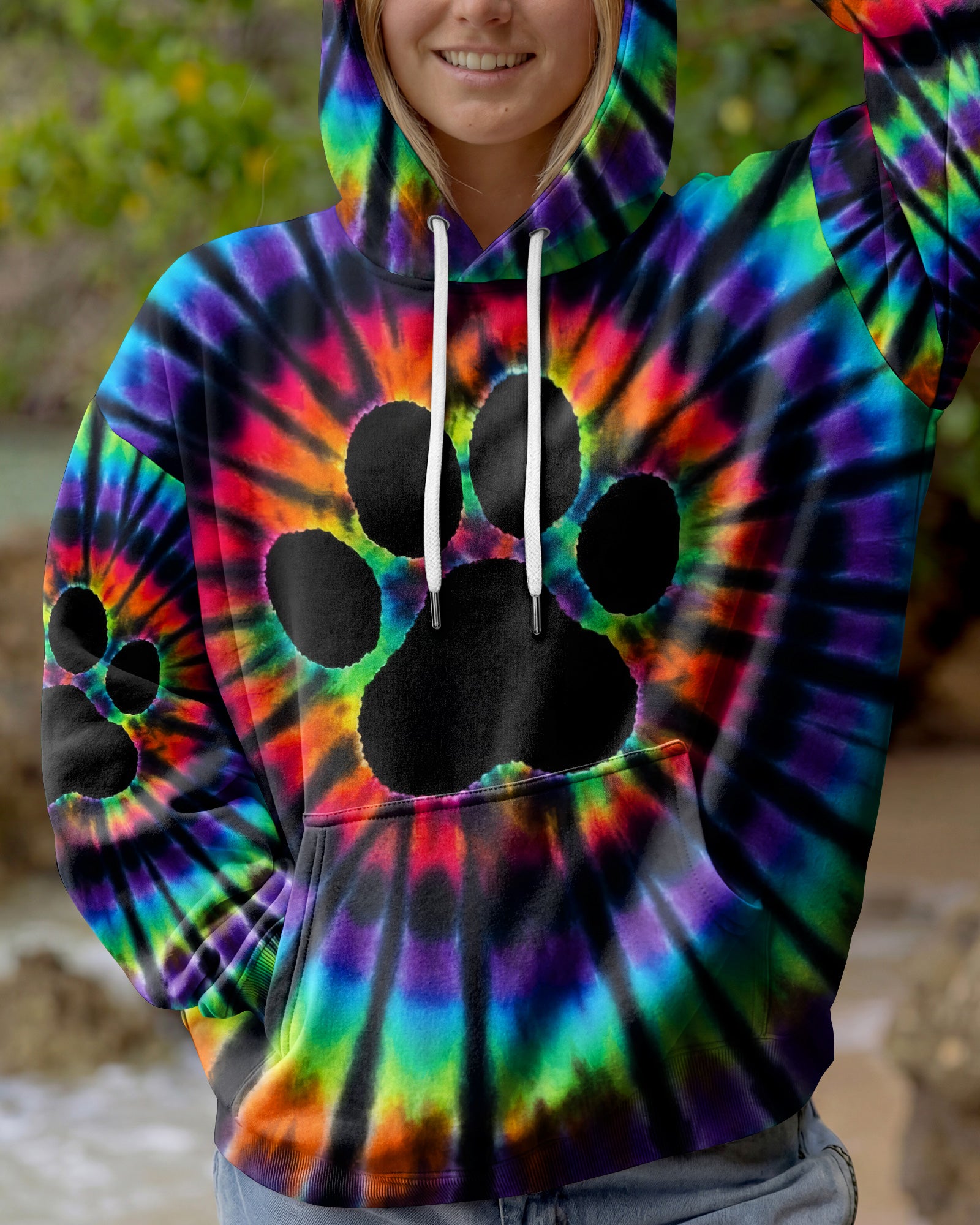 COLORFUL PAW ALL OVER PRINT - TYPQ2502262