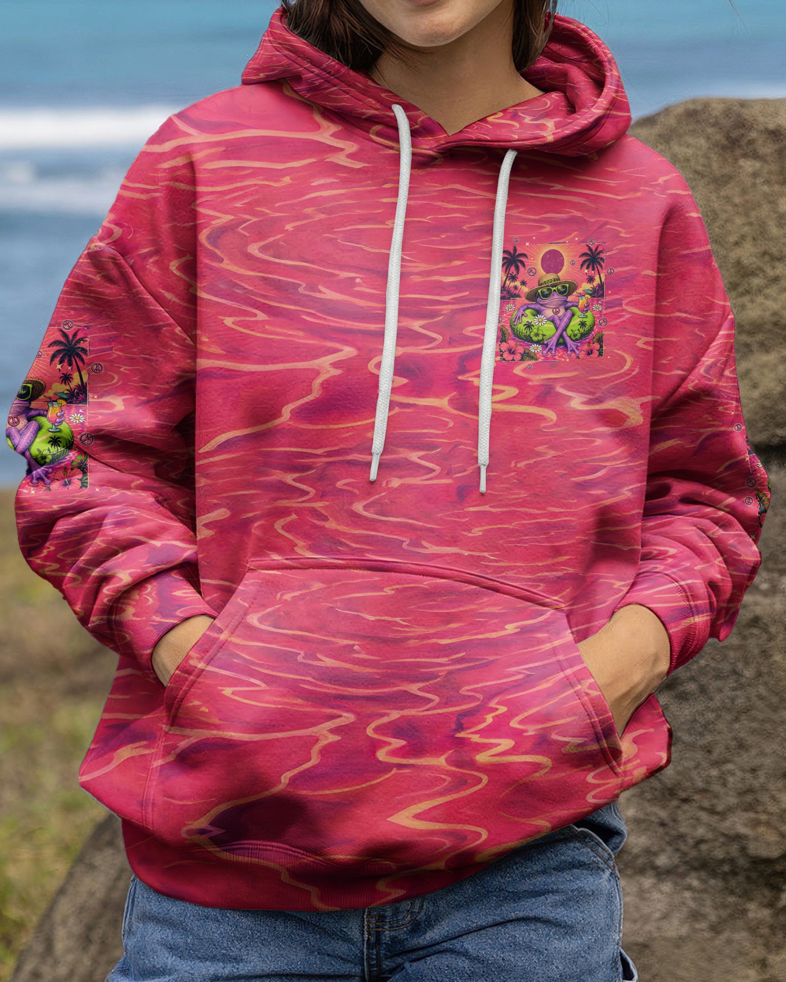 JUST BREATHE FROG ALL OVER PRINT - TYPQ0807261